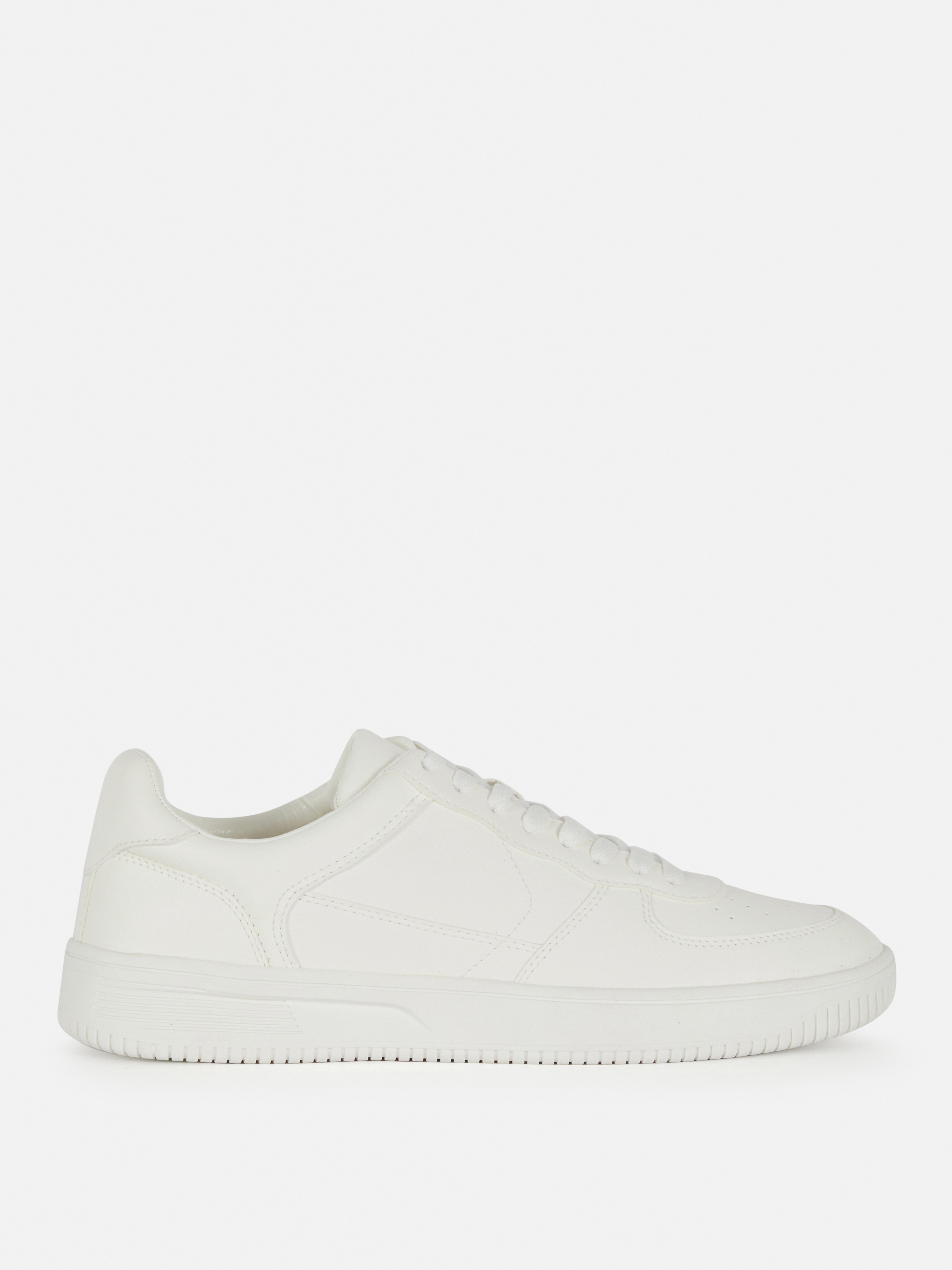 Panelled low top trainers White