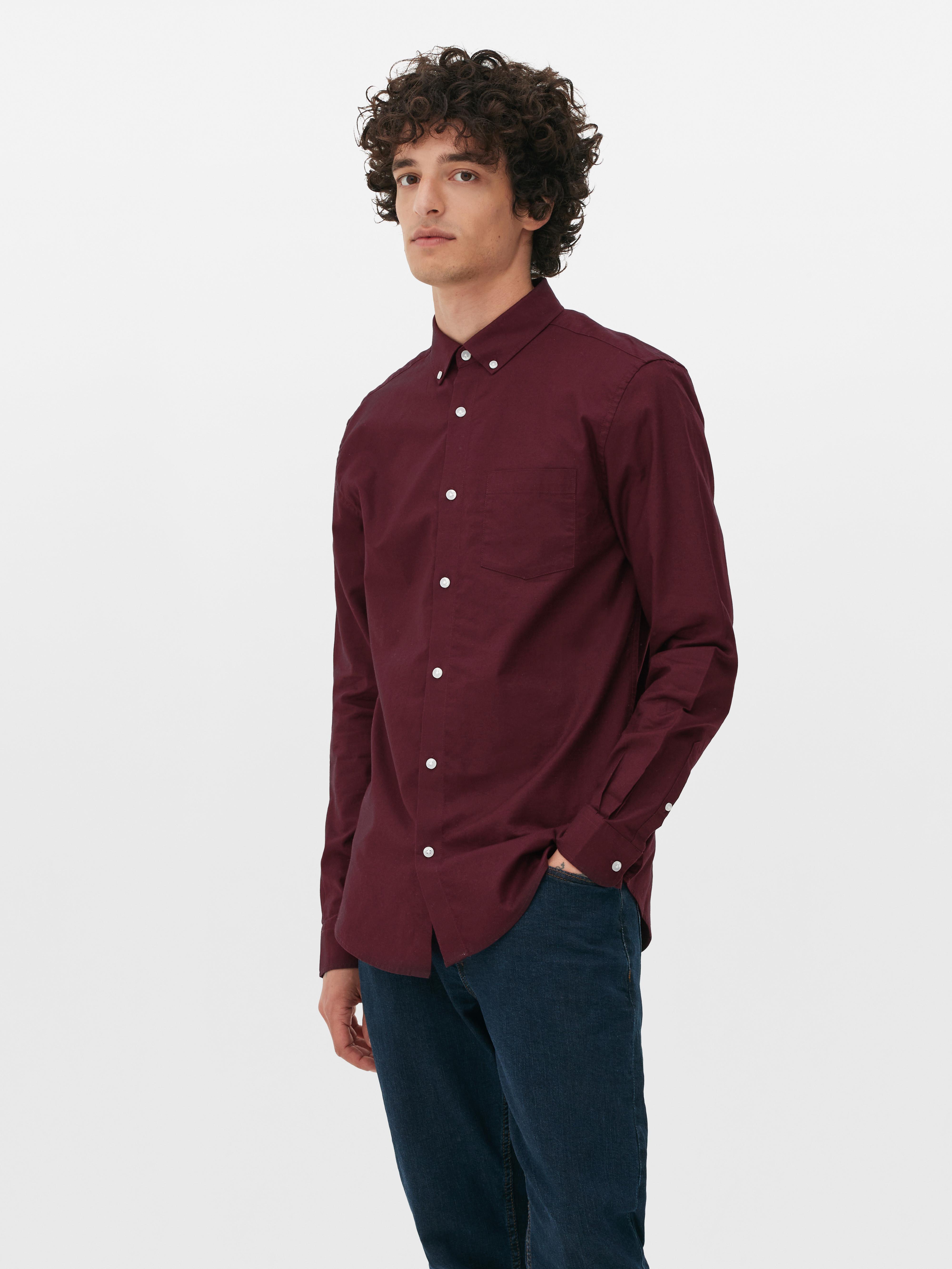 Long-sleeved Oxford Shirt