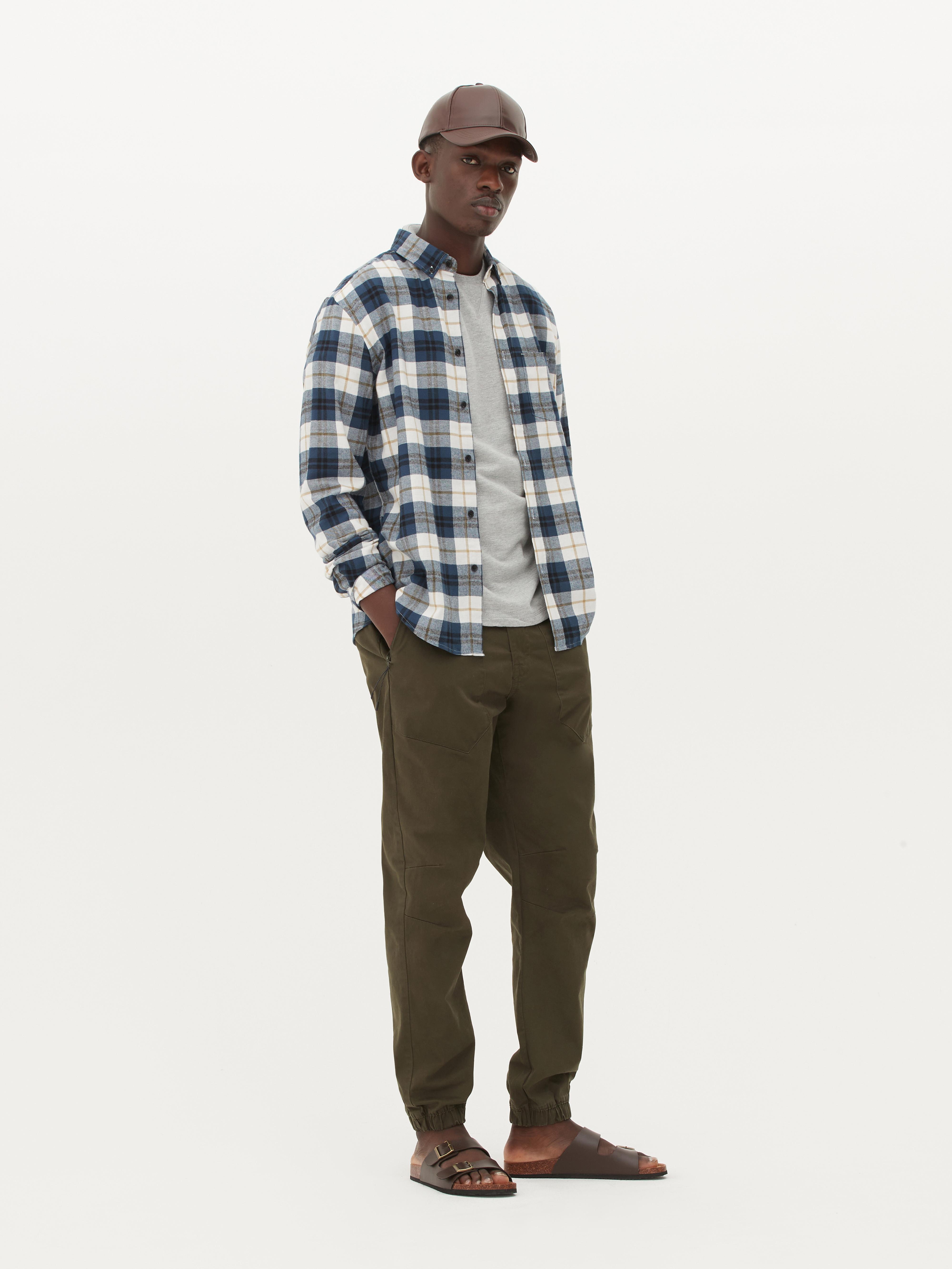 Checked Flannel Shirt Teal