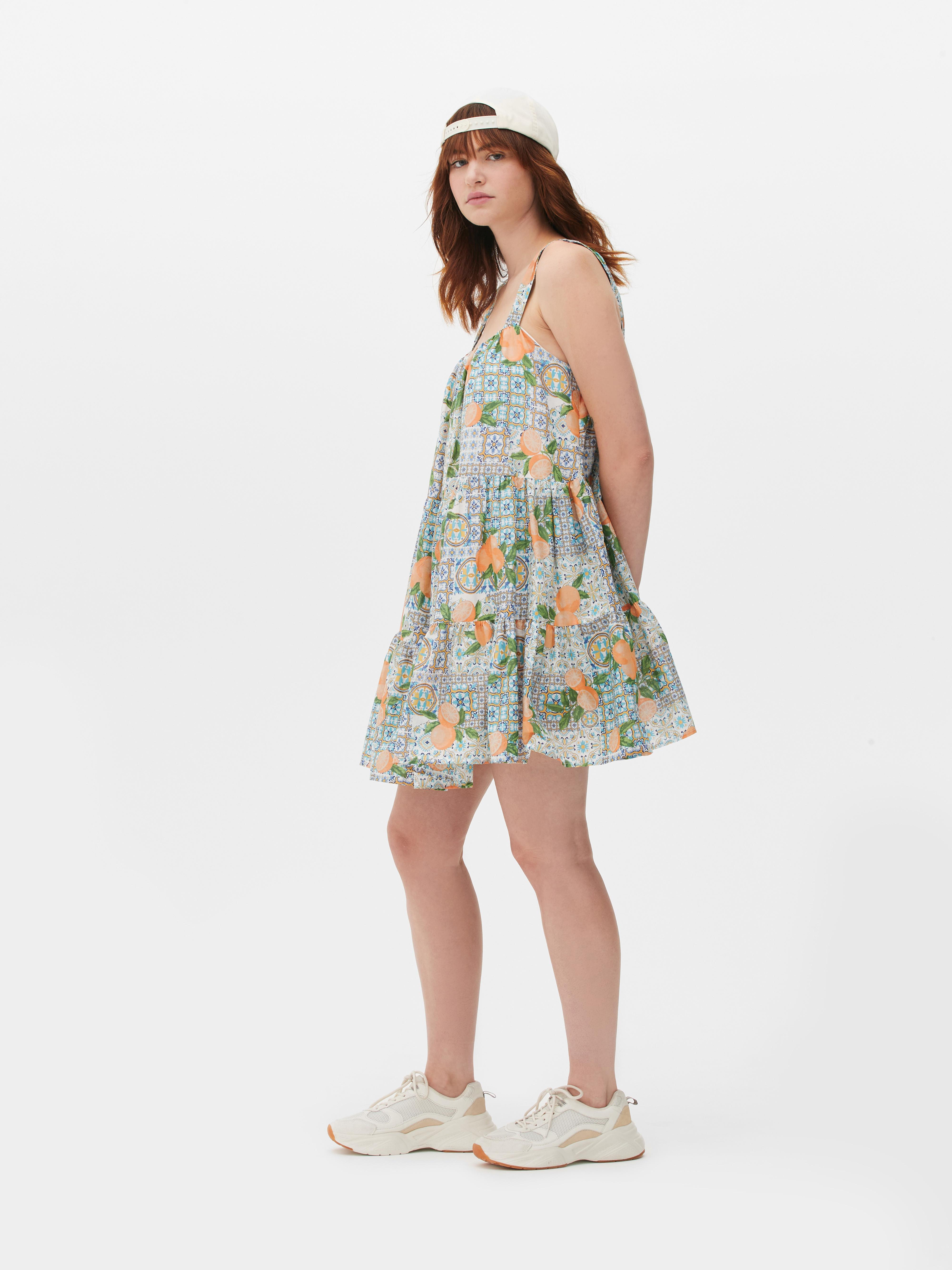Amalfi Voile Tiered Mini Dress