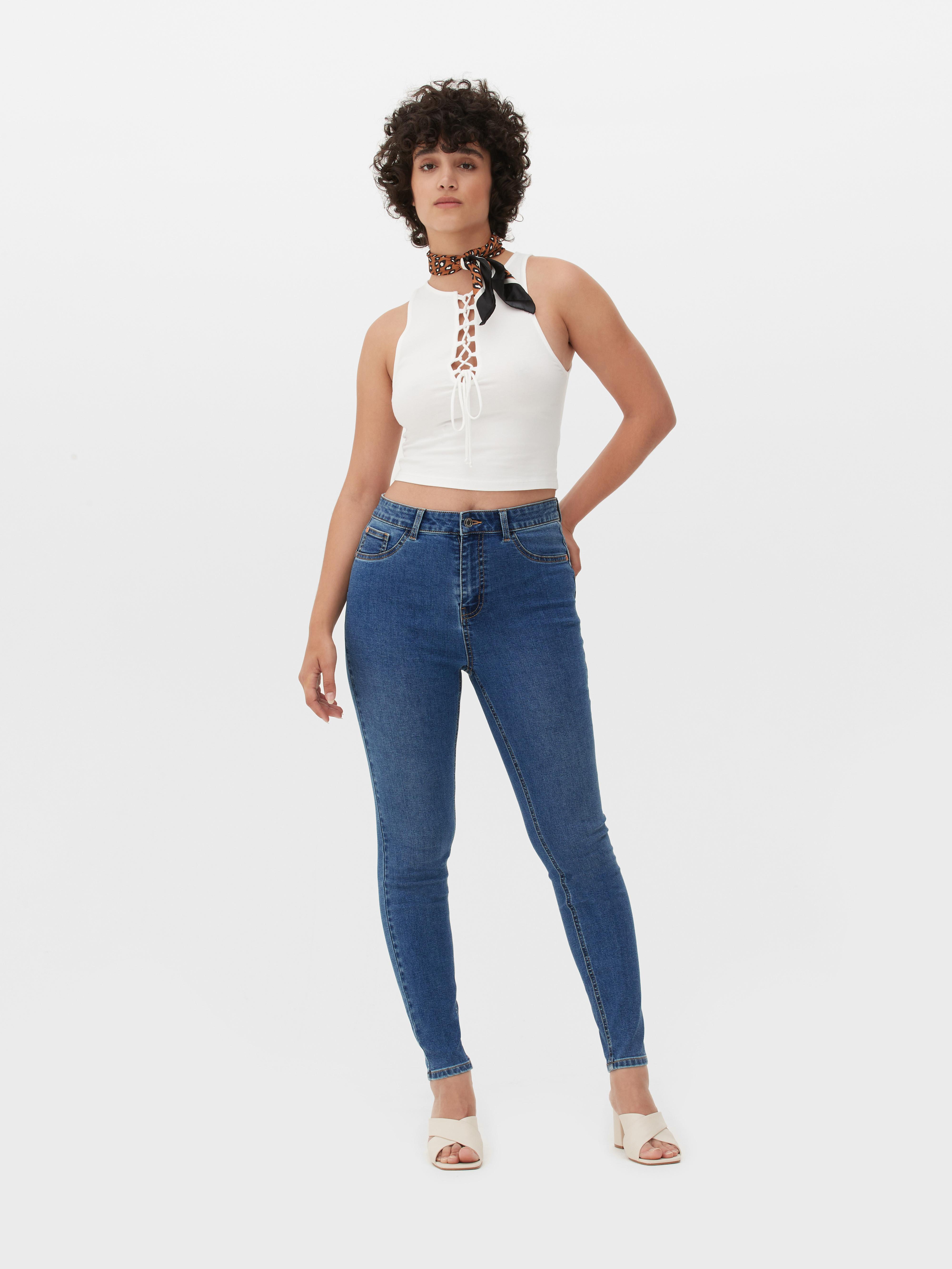 Primark high store waisted ripped jeans