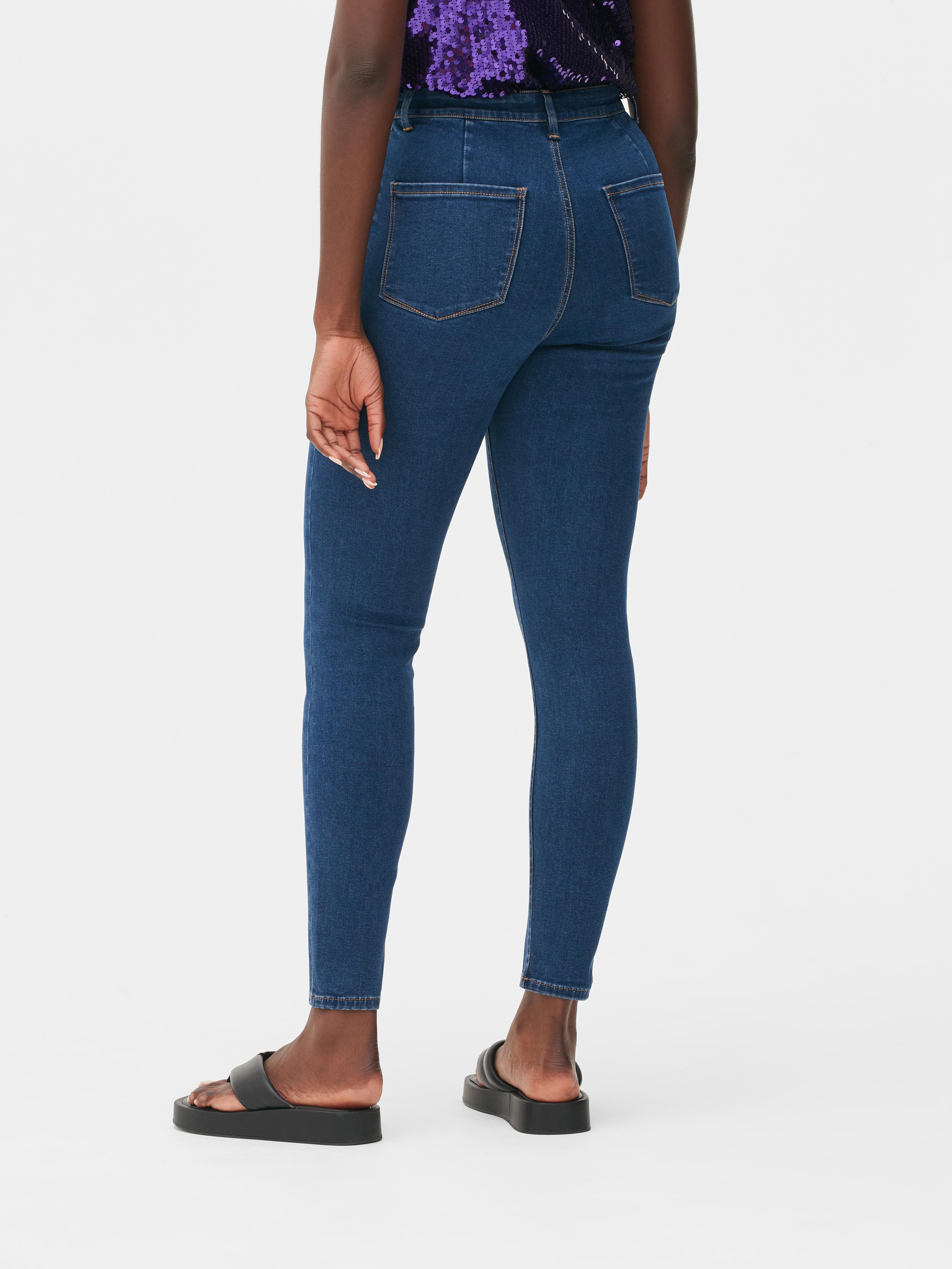 Indigo Mid Rise Skinny Jeans