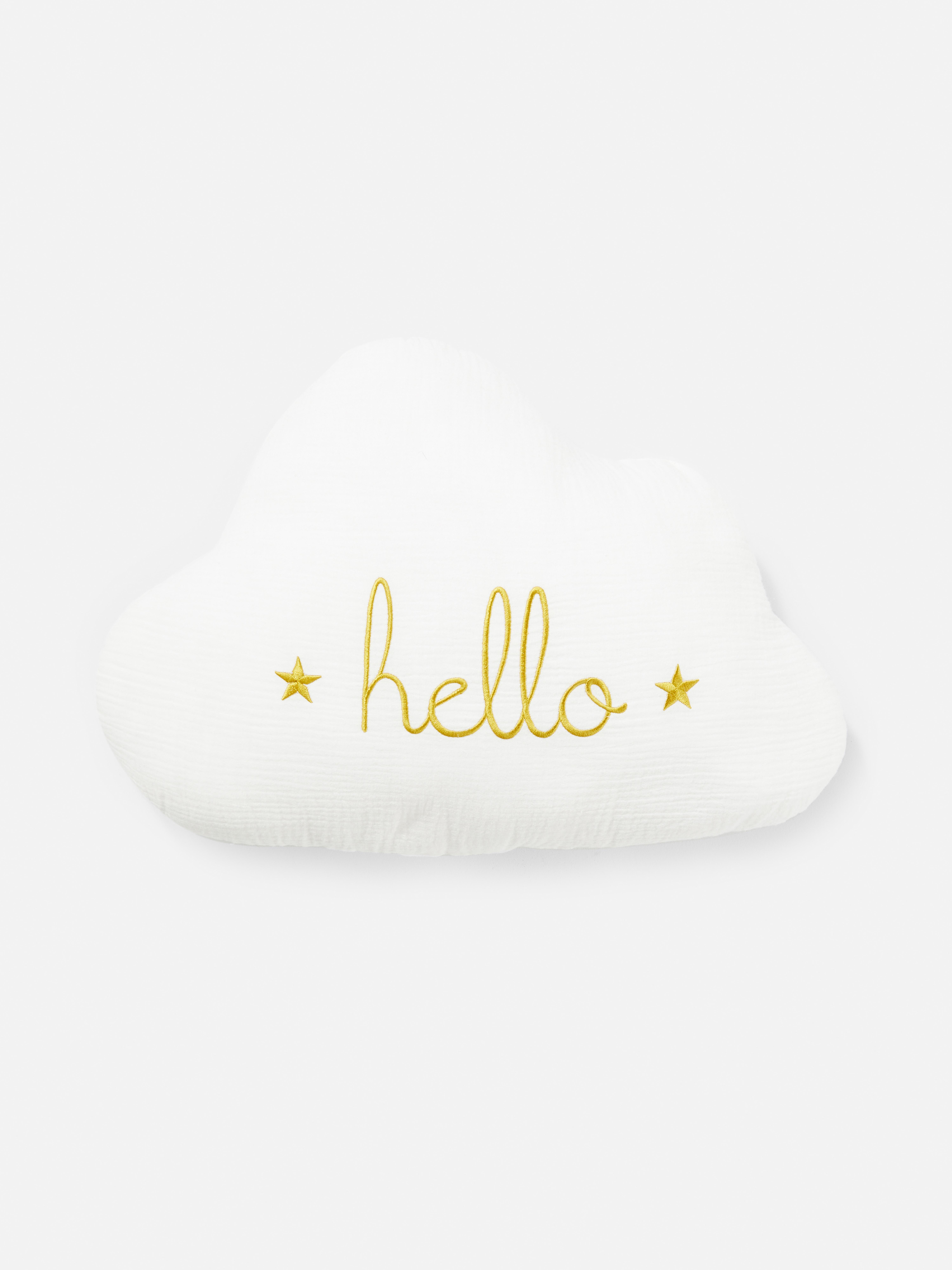 Embroidered Cloud Cushion
