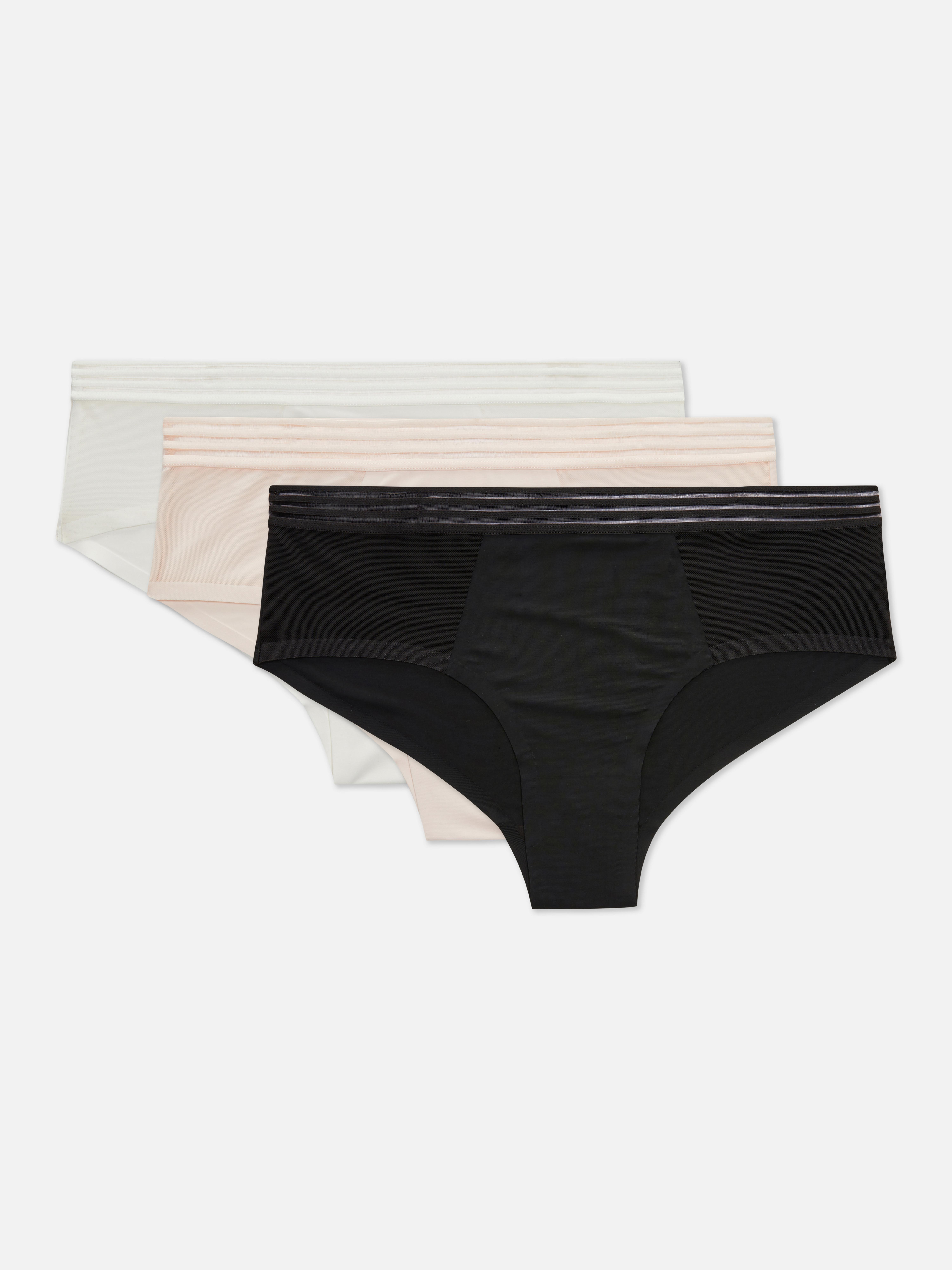 3pk Invisible Mesh Hipster Briefs