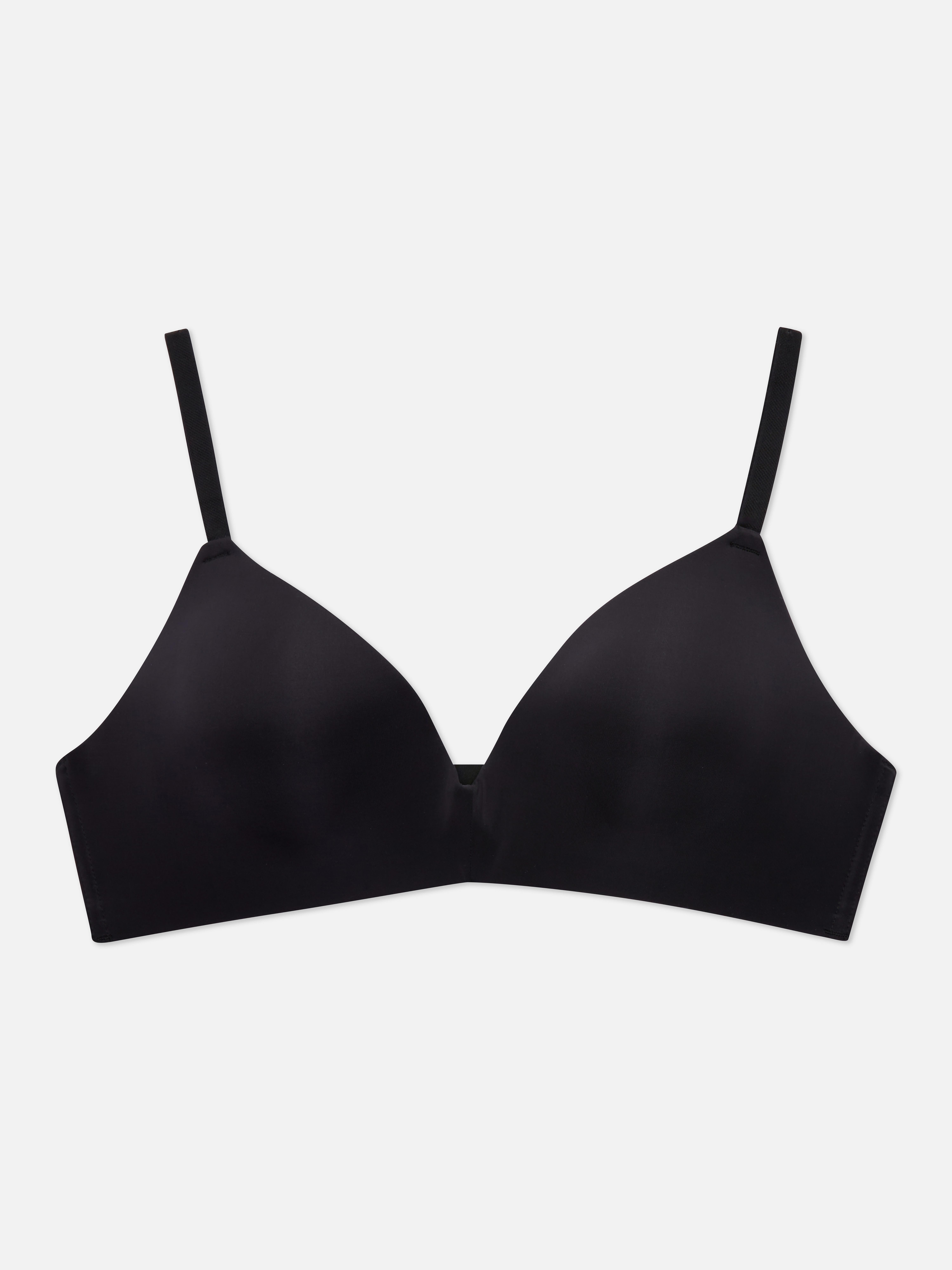 Womens Black Single Wireless Bra