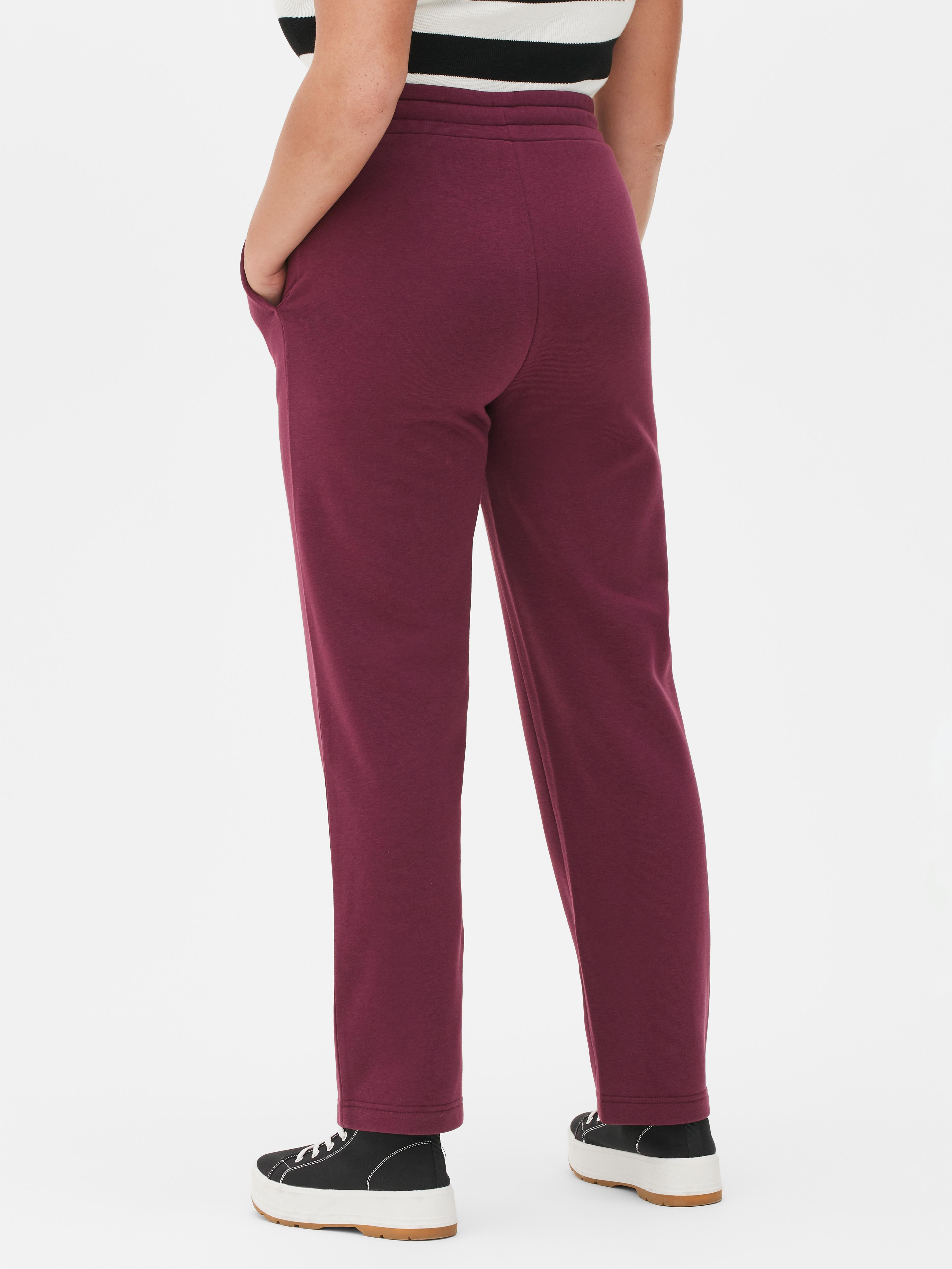 Joggingbroek met rechte pijpen