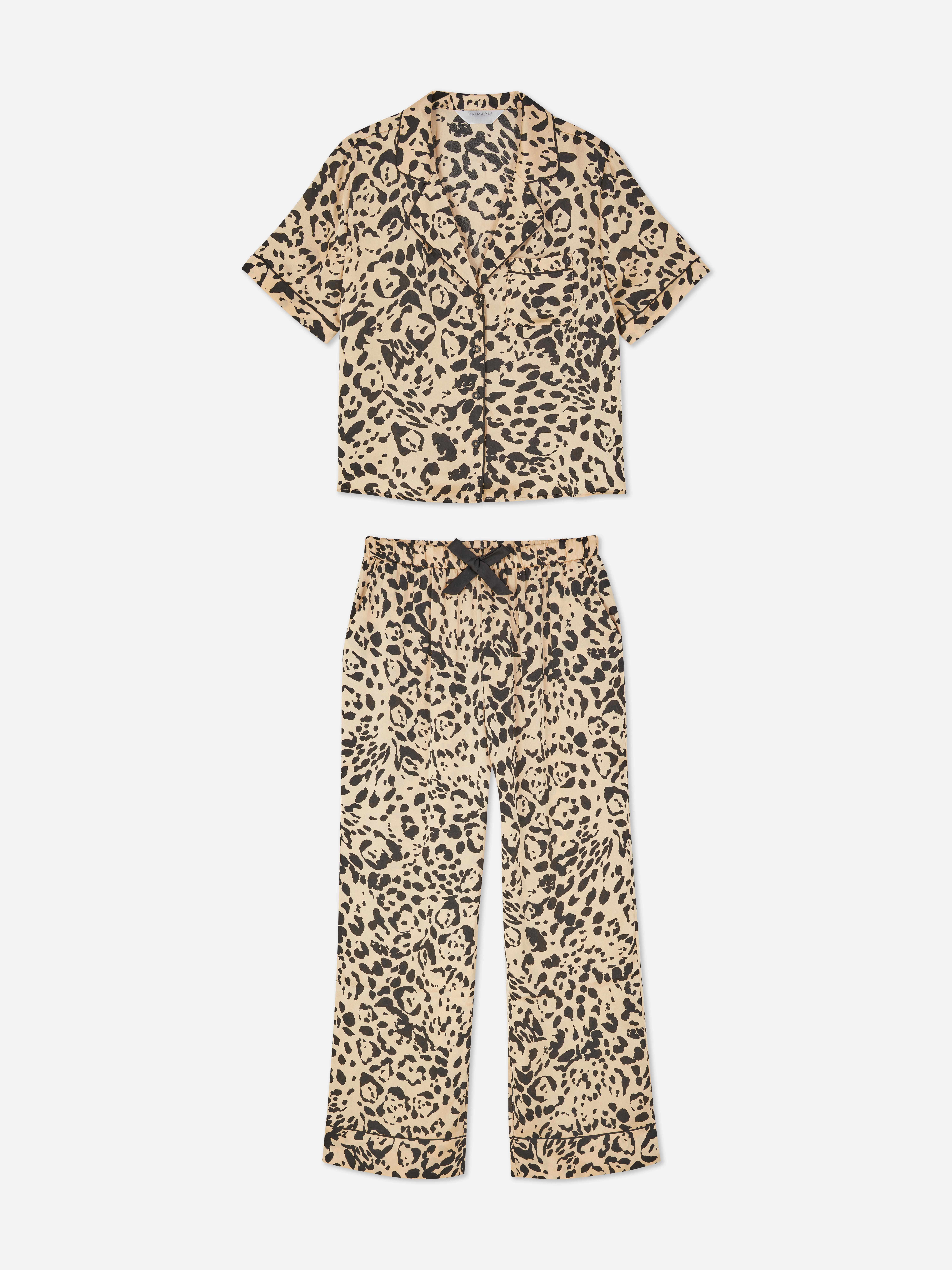 Satin Short Sleeve Pyjama Set