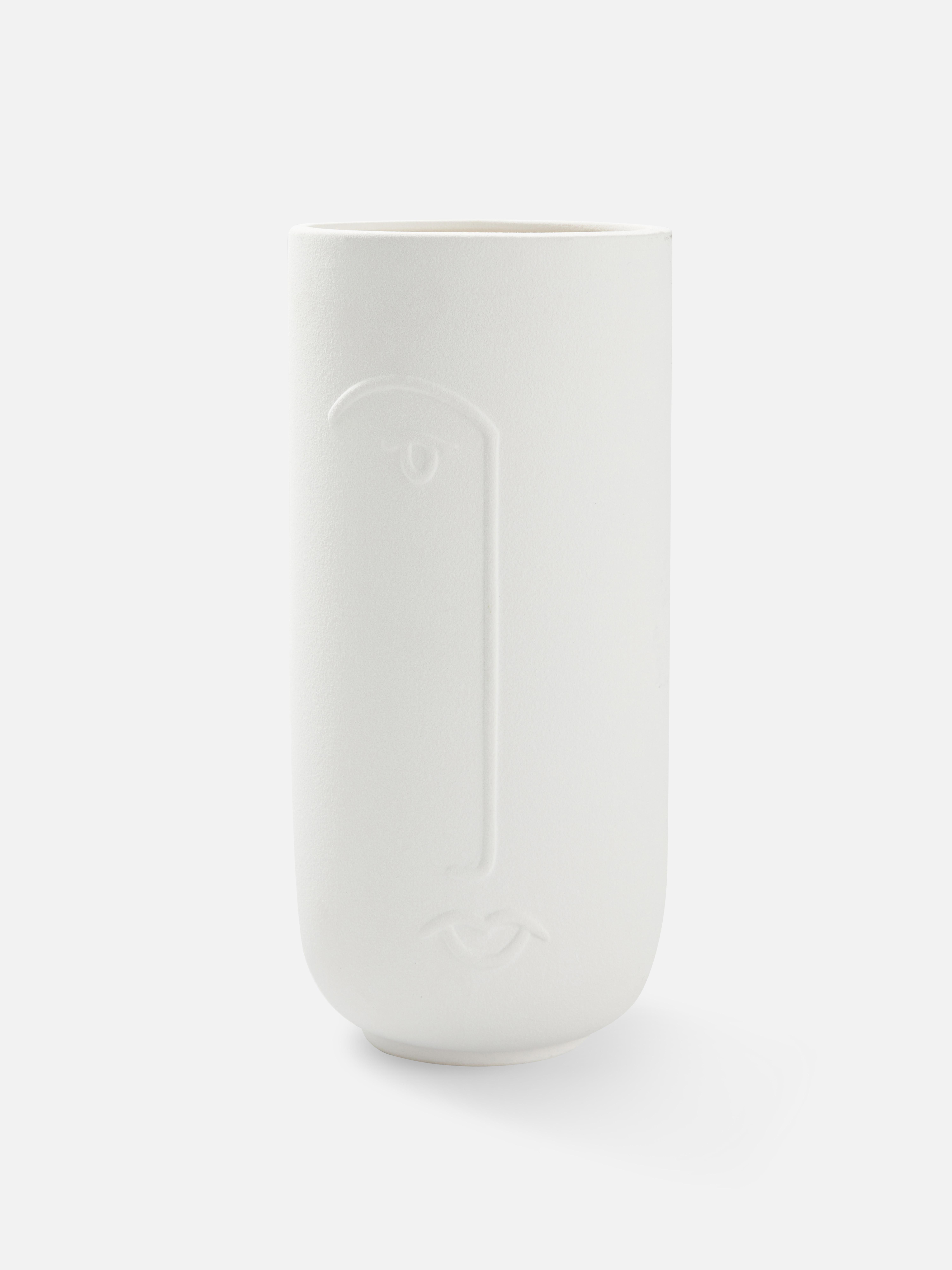 Large Tall Face Vase