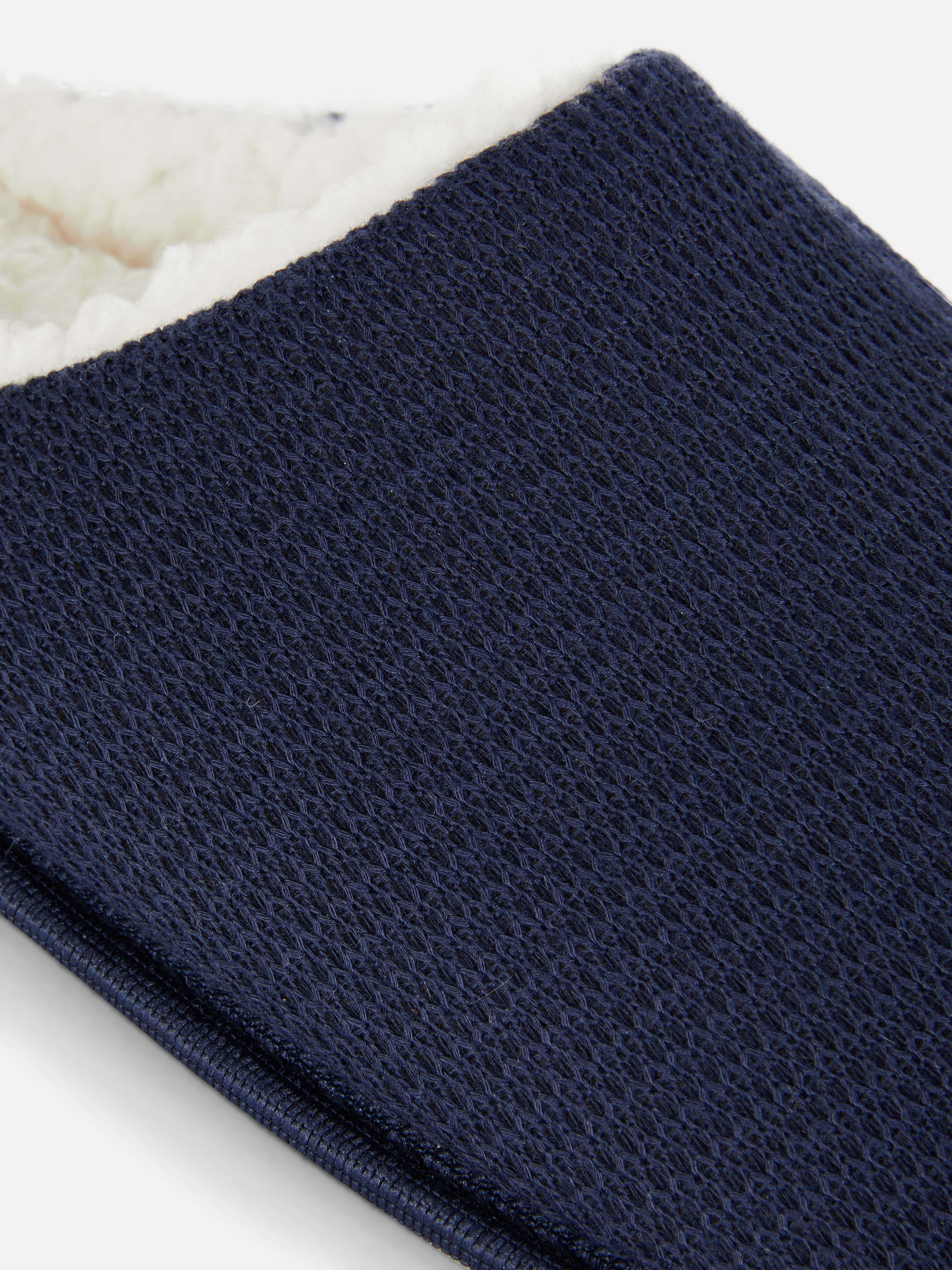 Lined Fabric Slippers