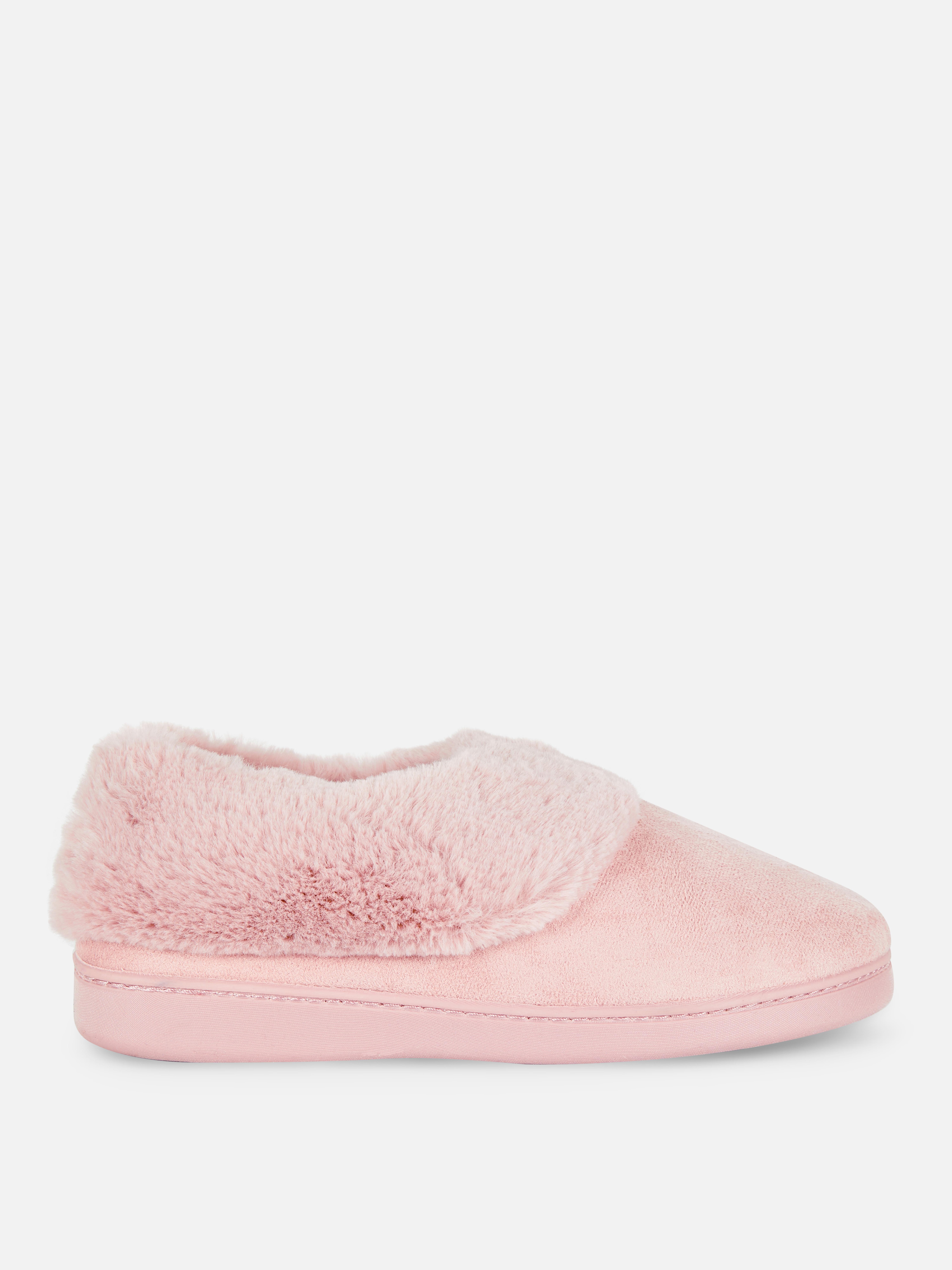 Faux Suede Moccasin Slippers