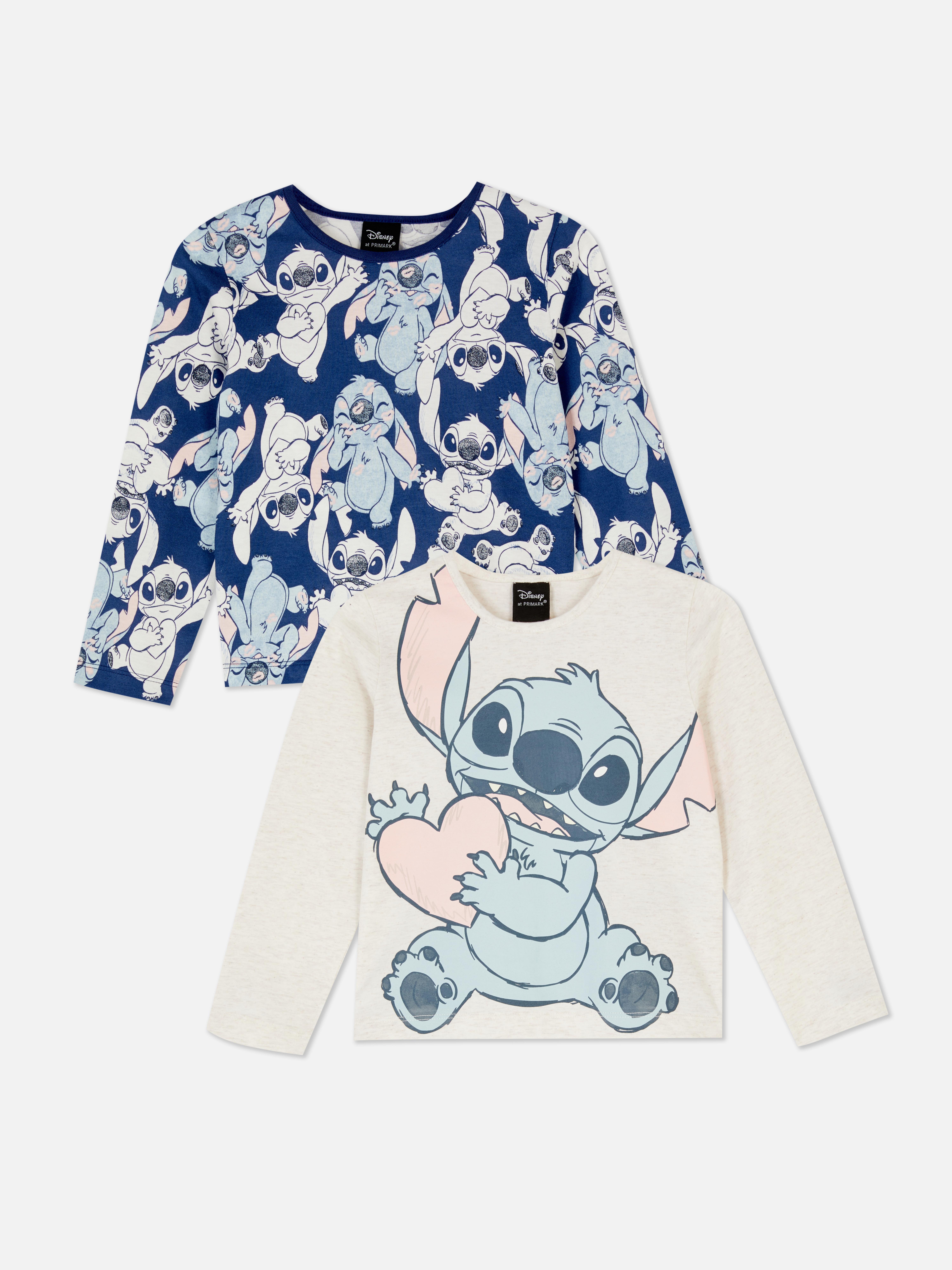 2pk Disney's Lilo & Stitch Printed Long Sleeve Tops