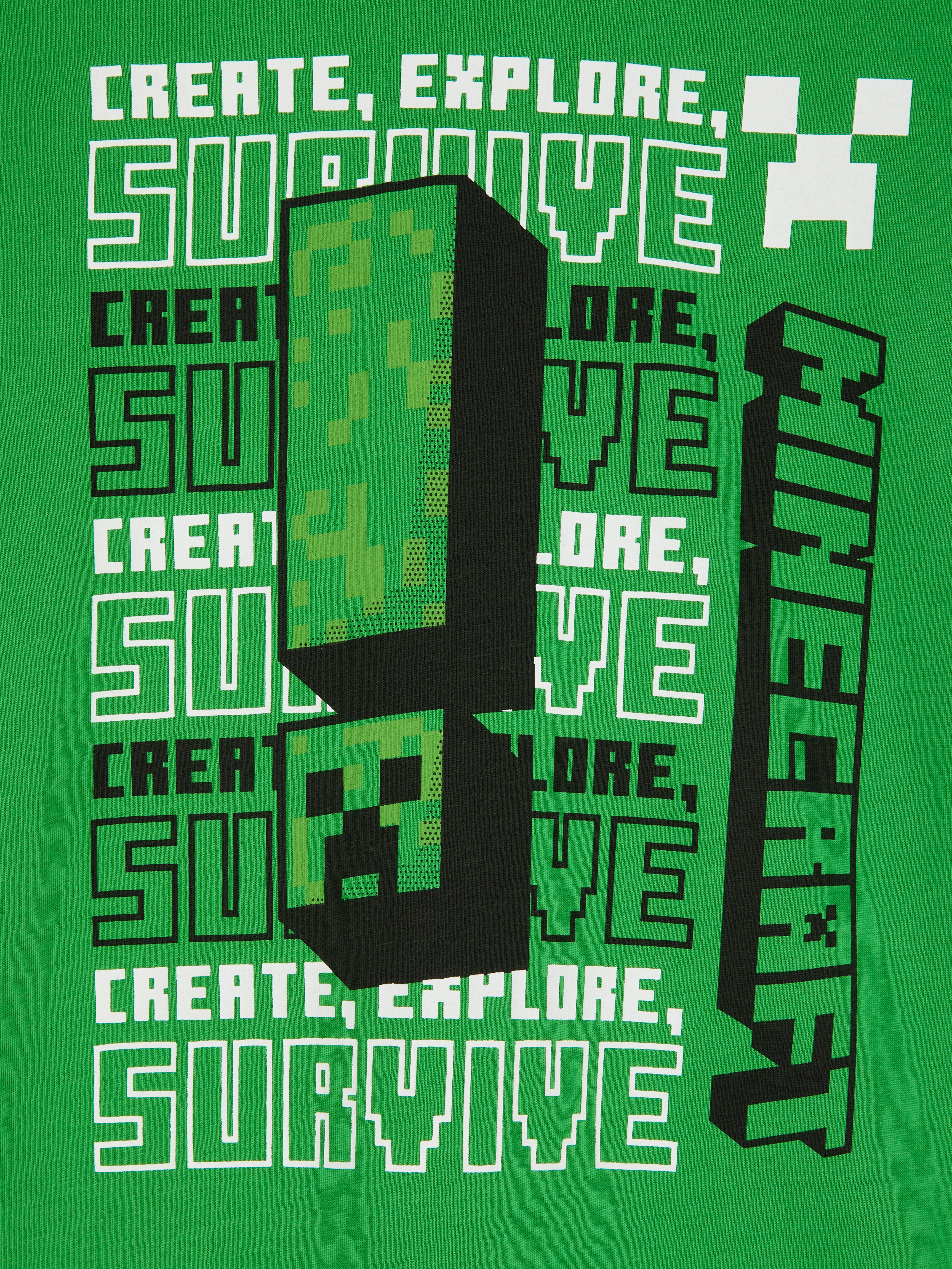 Minecraft Printed Cotton T-shirt