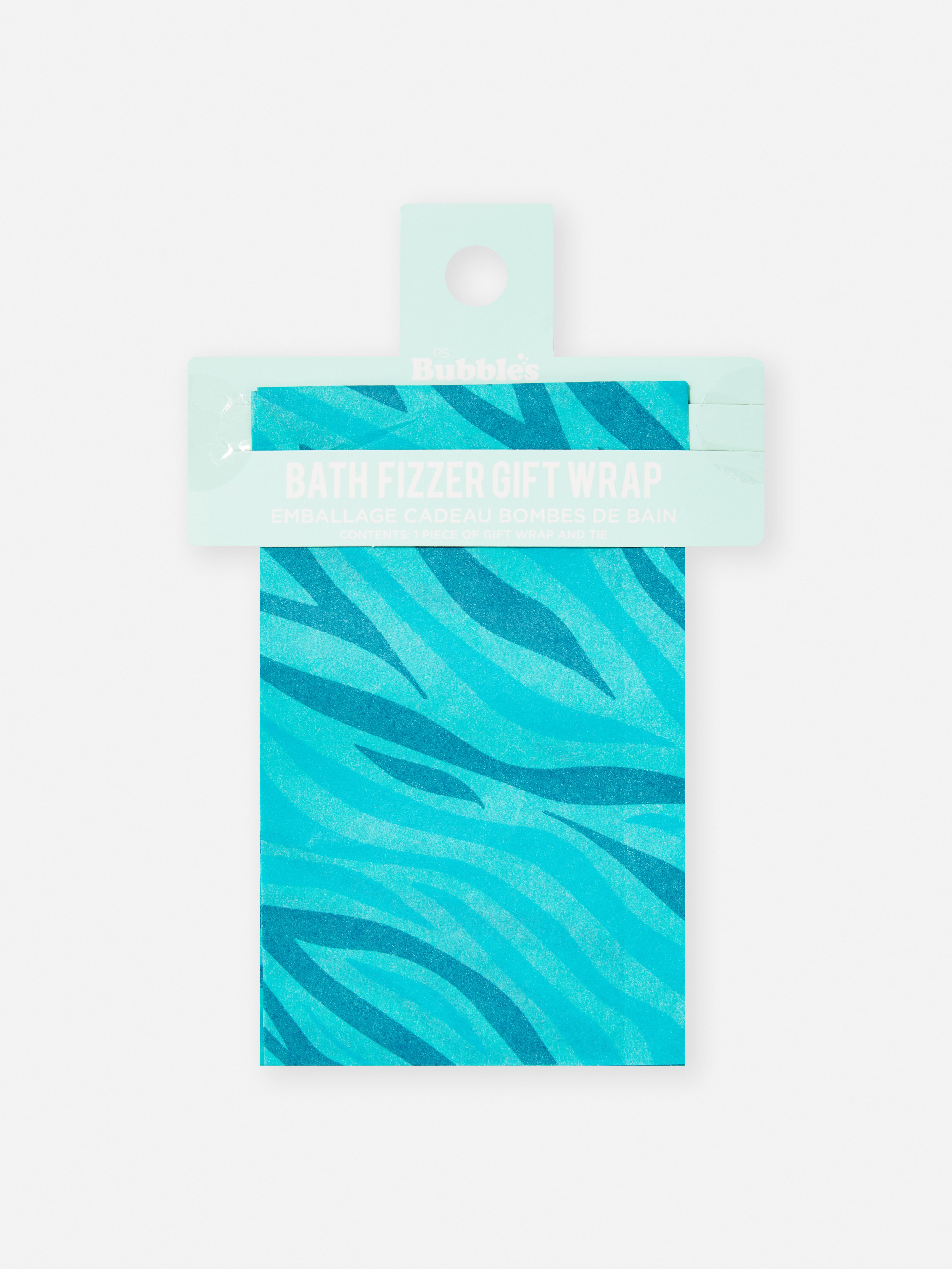 PS… Animal Print Bath Fizzer Gift Wrap