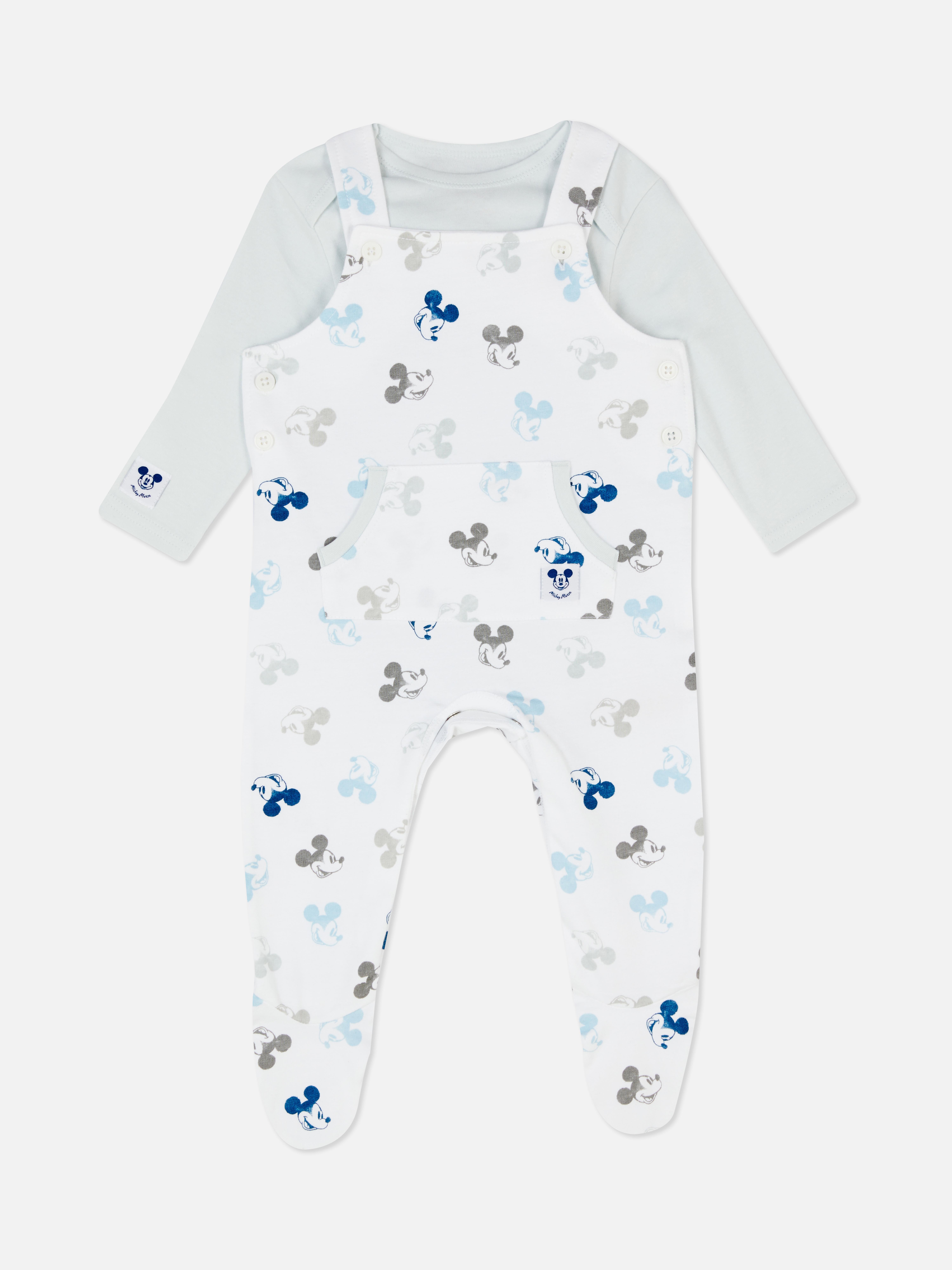 Disney's Mickey Mouse Two in One Patterned Dungarees
