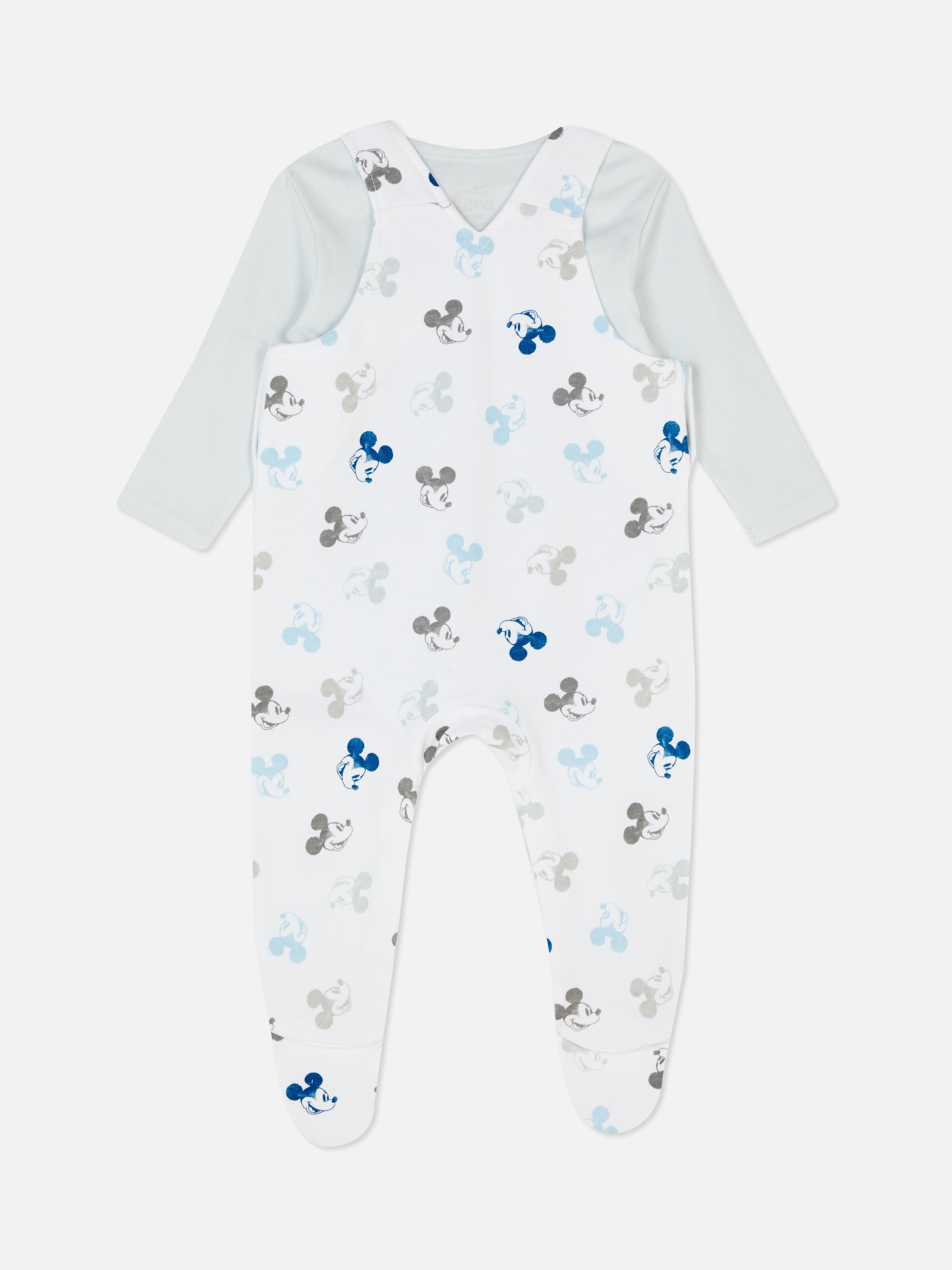Disney's Mickey Mouse Two in One Patterned Dungarees
