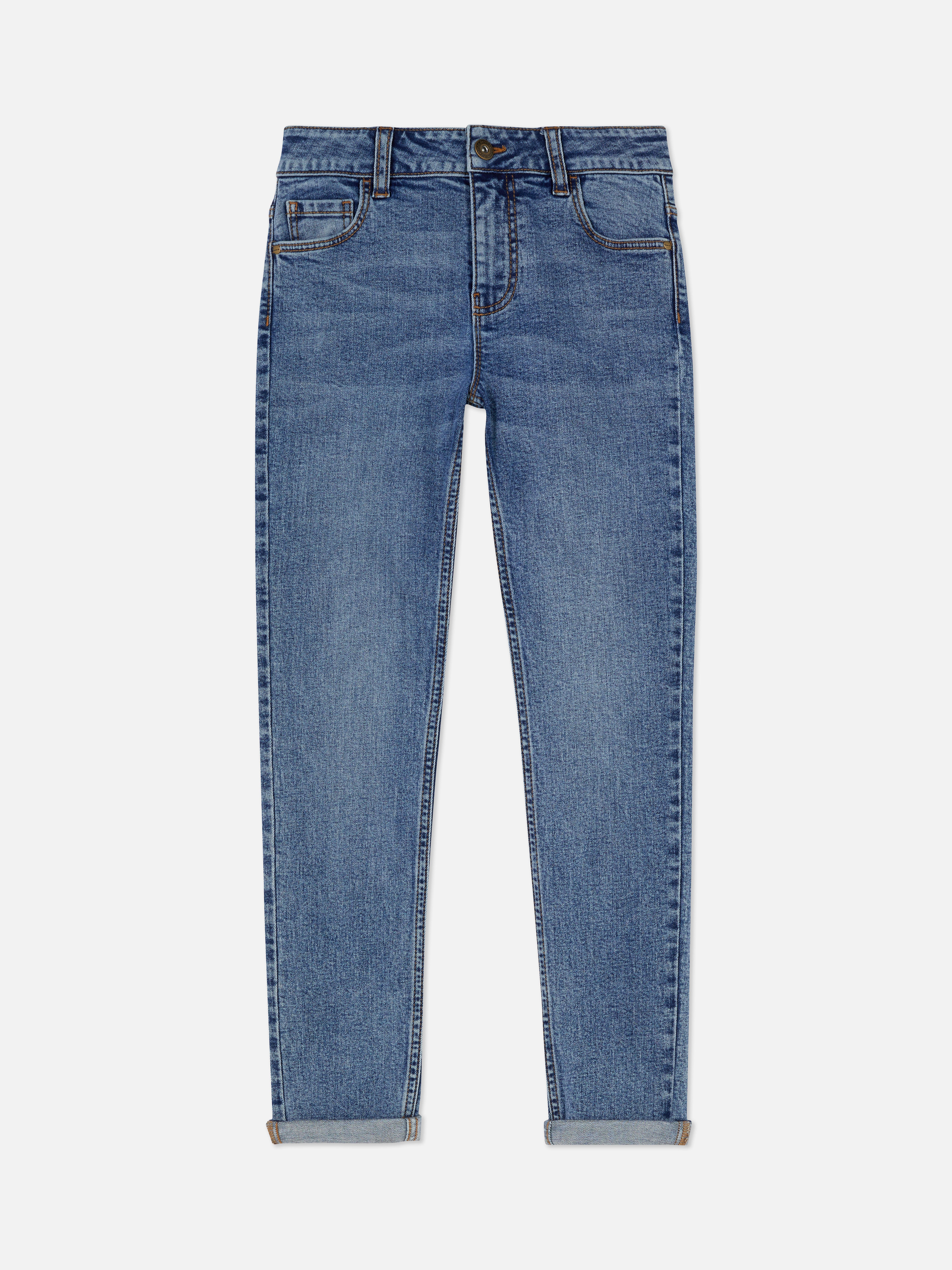 Skinny Denim Jeans Mid Blue