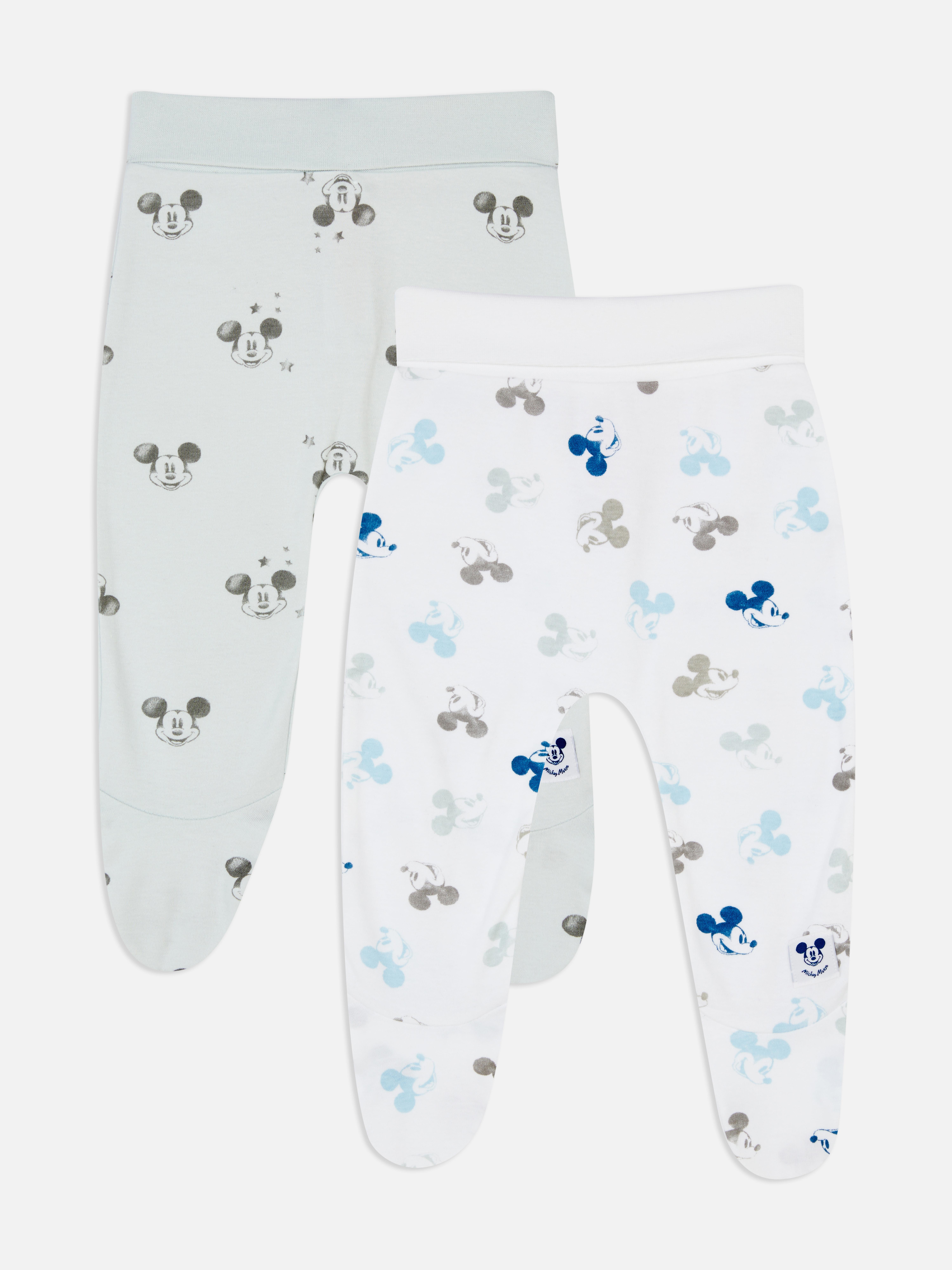 2pk Disney's Mickey Mouse Printed Footed Leggings