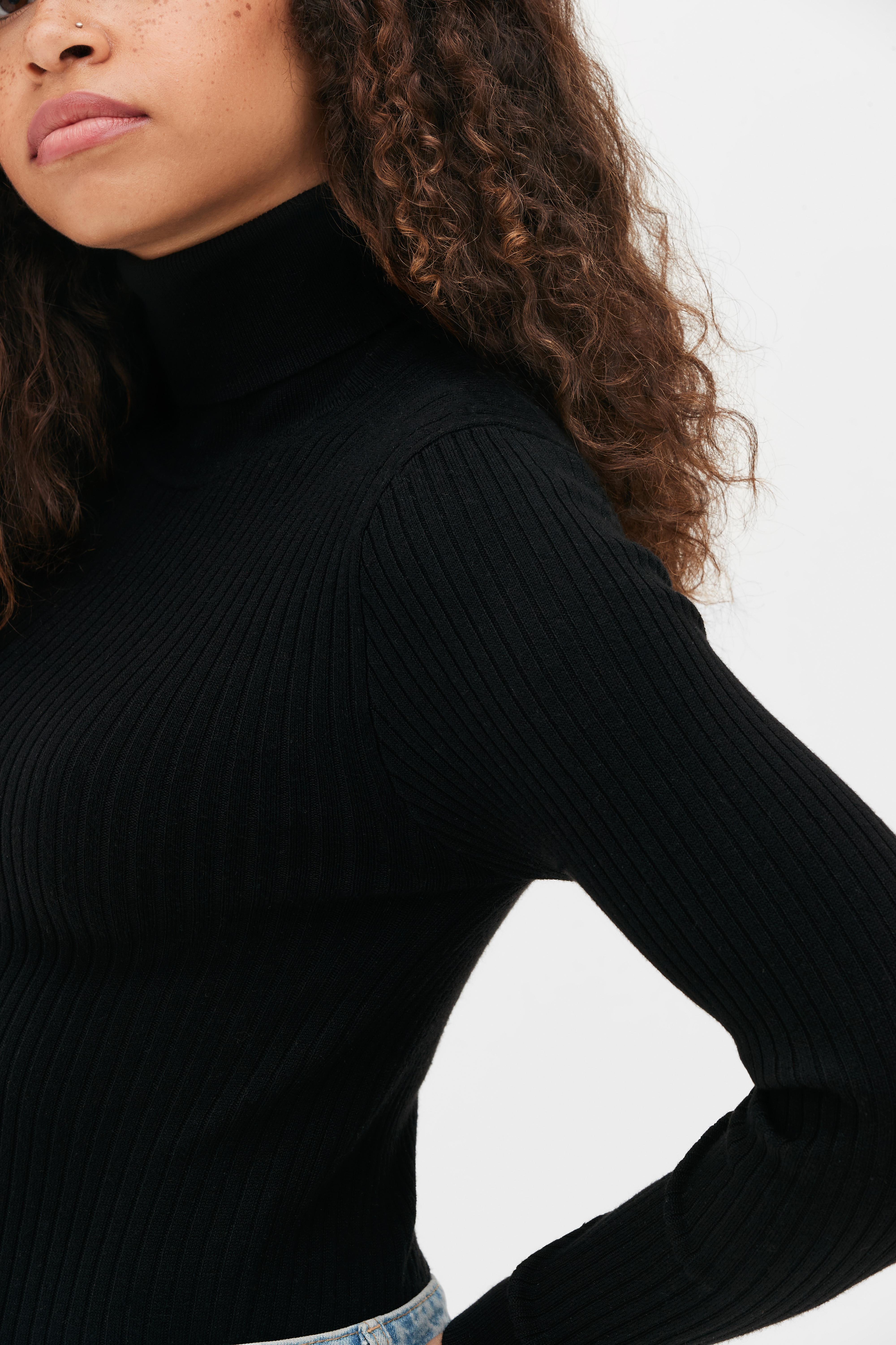 Primark black shop polo neck