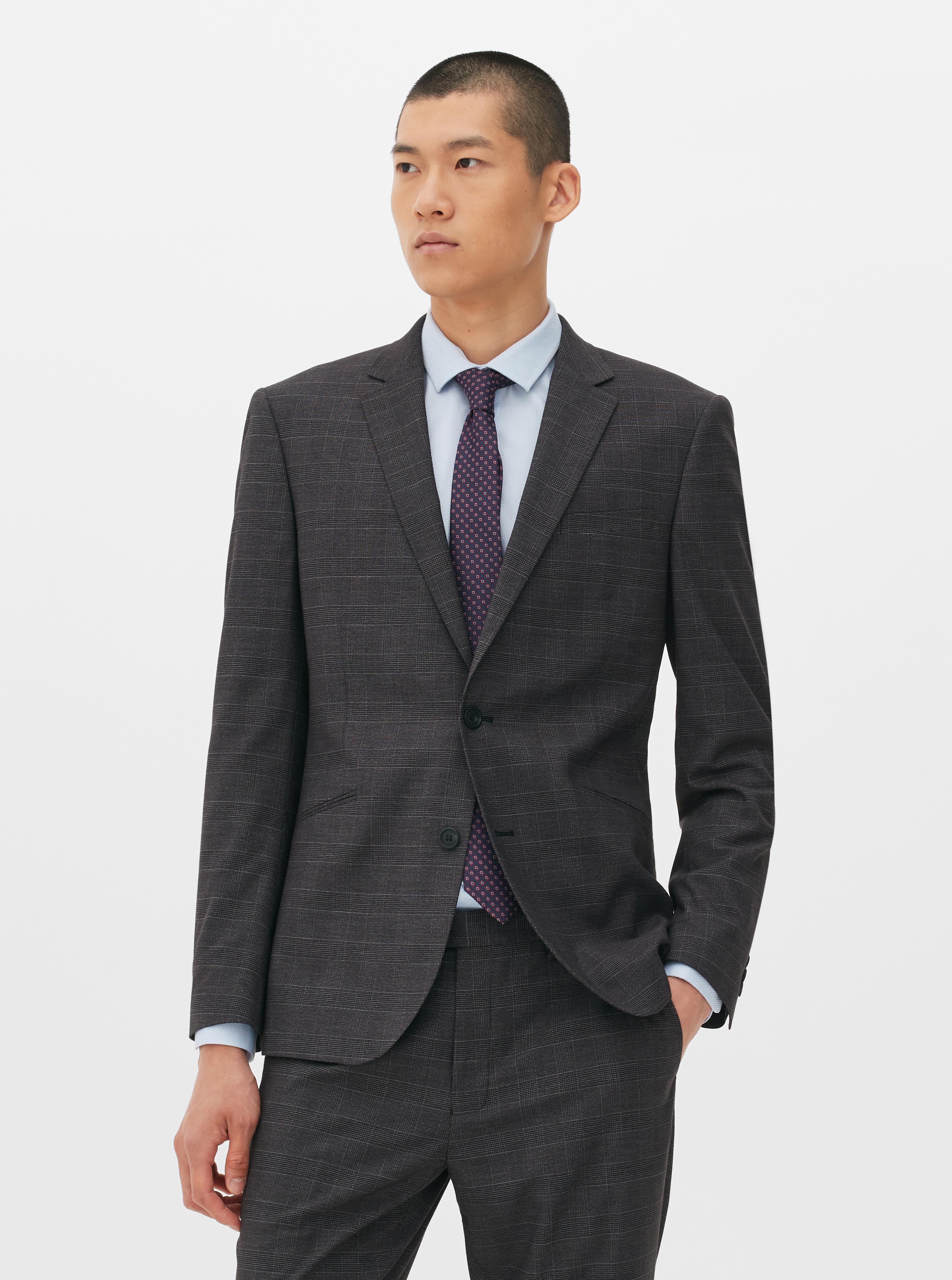 Checked Regular Fit Suit Jacket