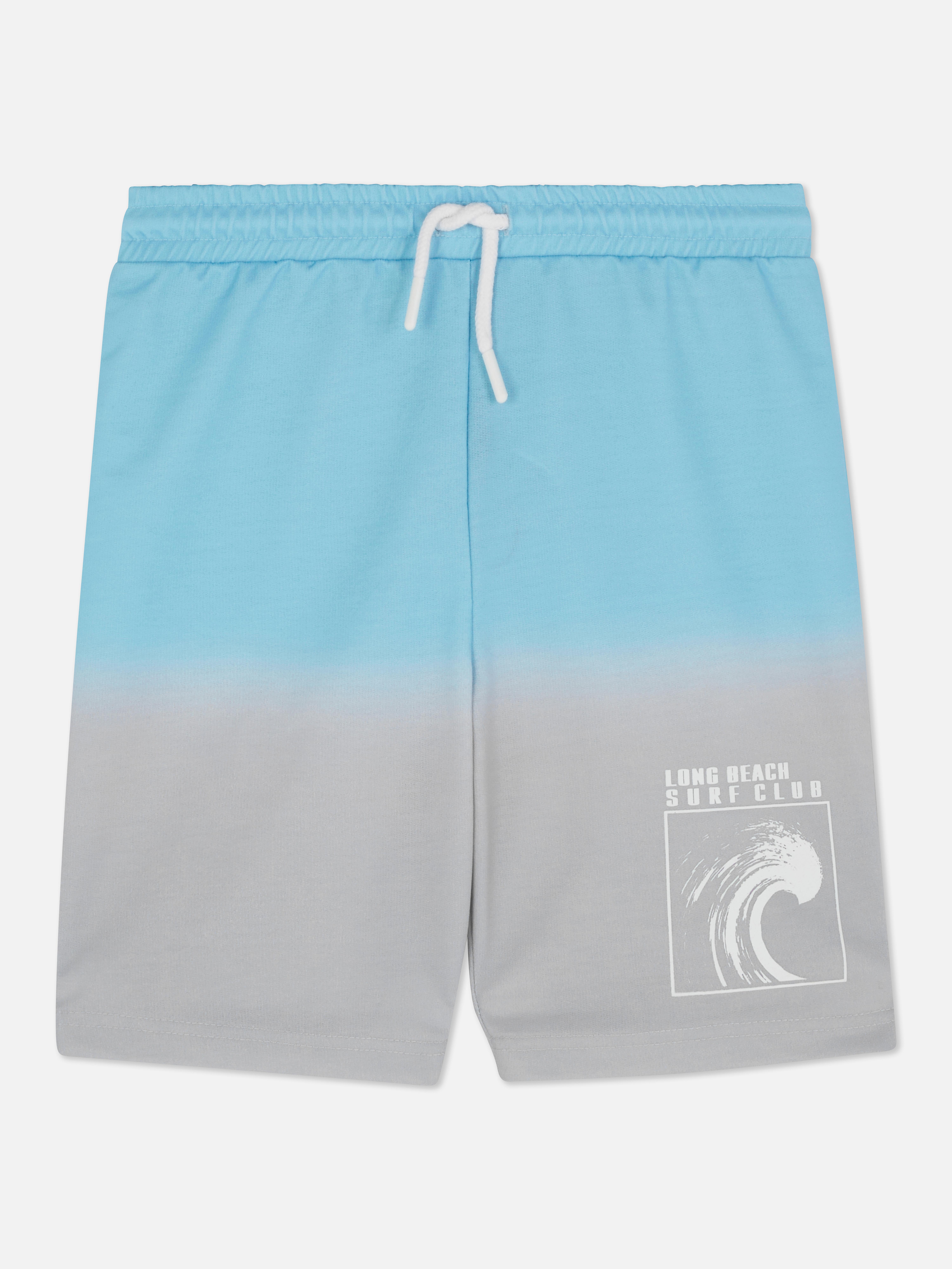 Dip-dye Cotton Drawstring Shorts