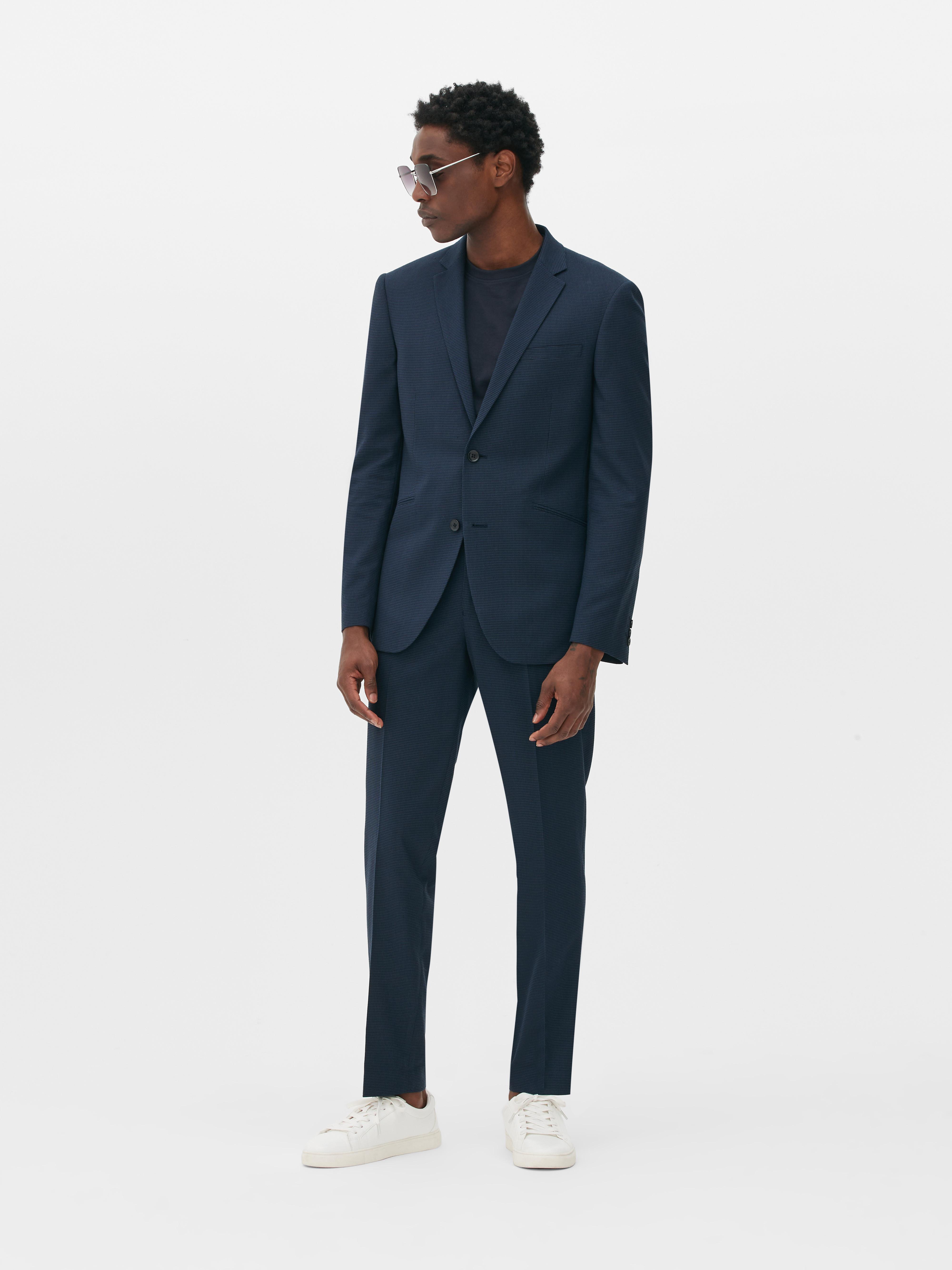 Puppytooth Single-Breasted Suit Jacket