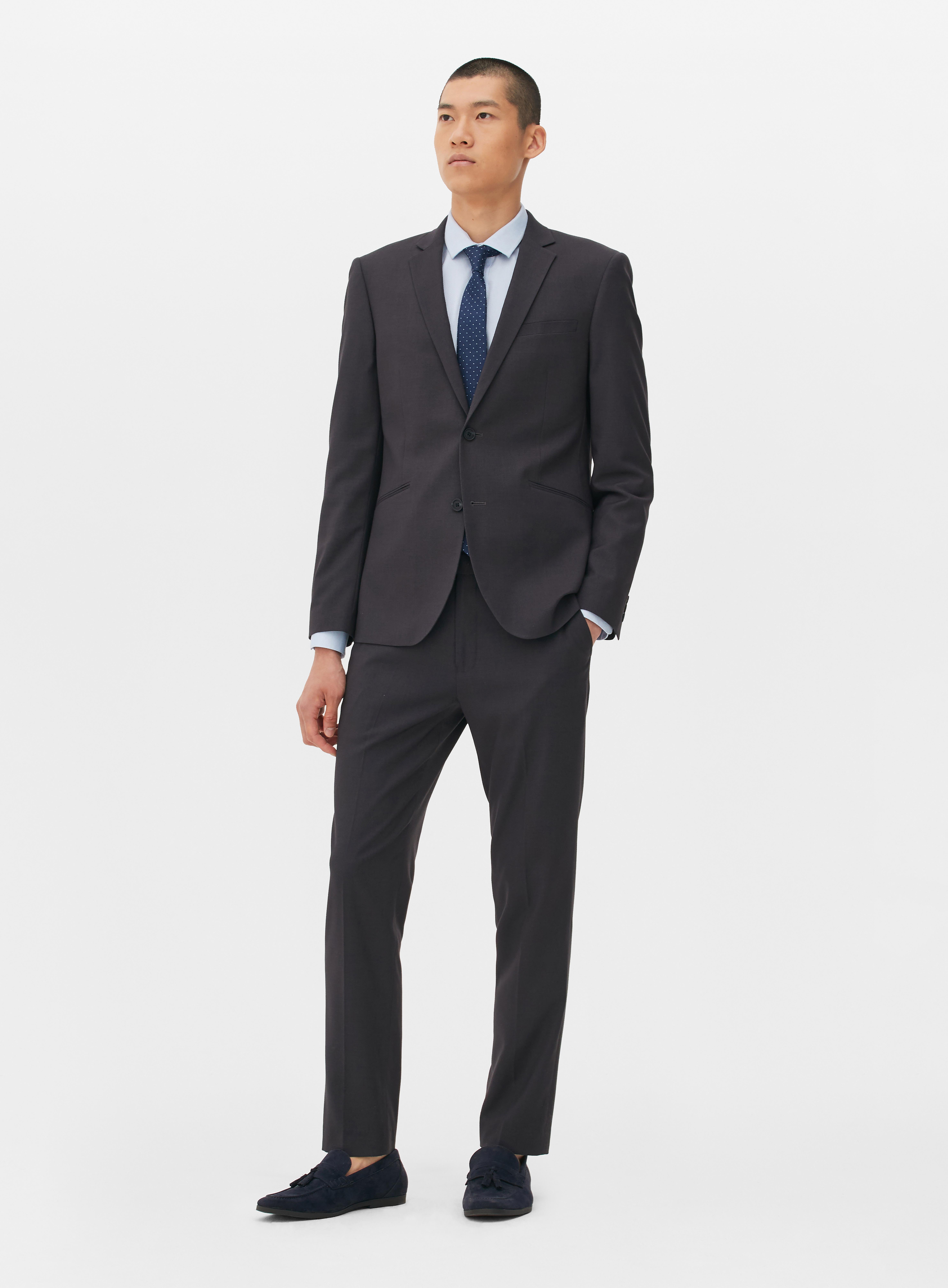 Essential Suit Jacket Grey