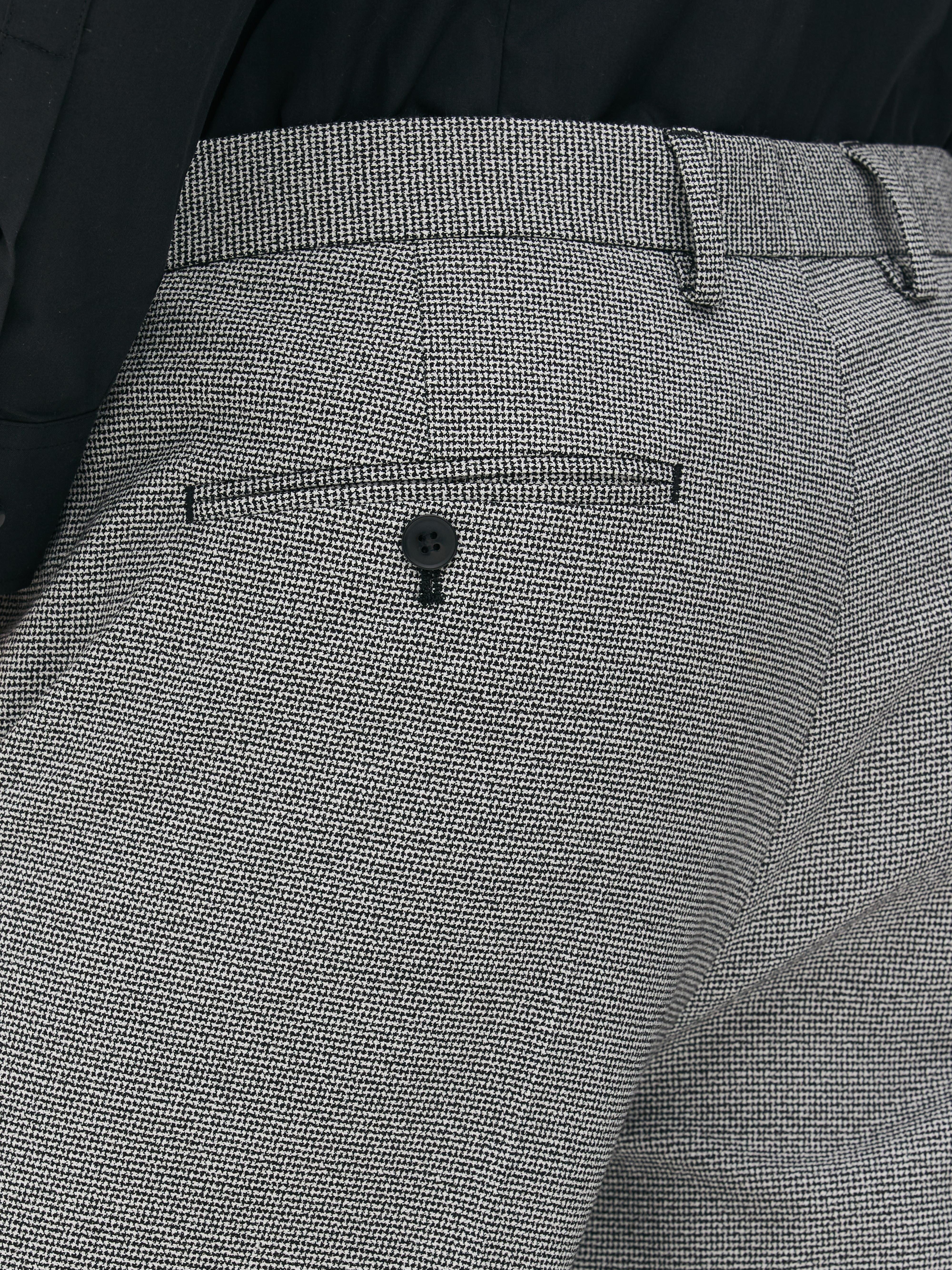 Micro Check Suit Trousers