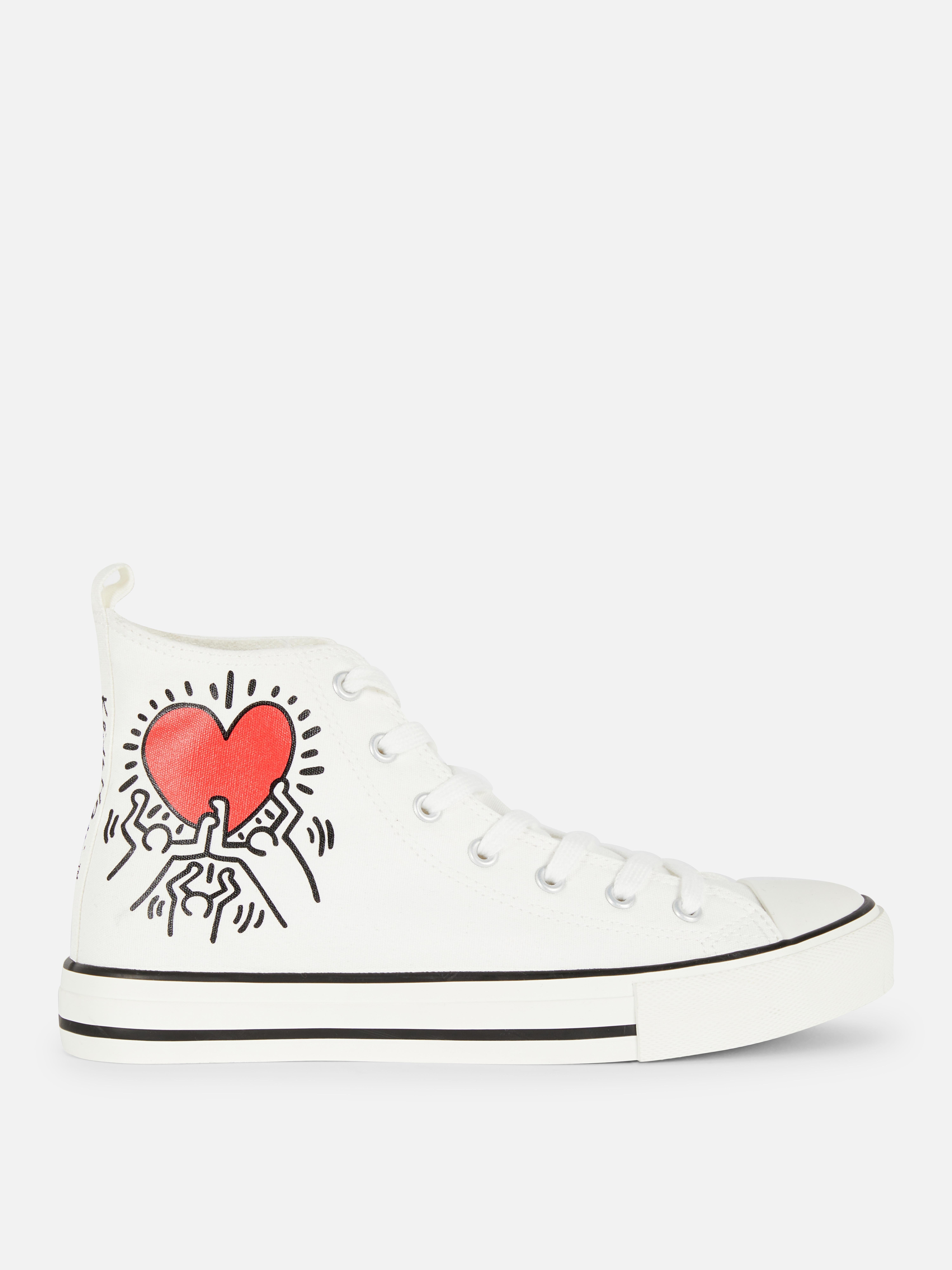 Keith Haring High-Top Trainers White