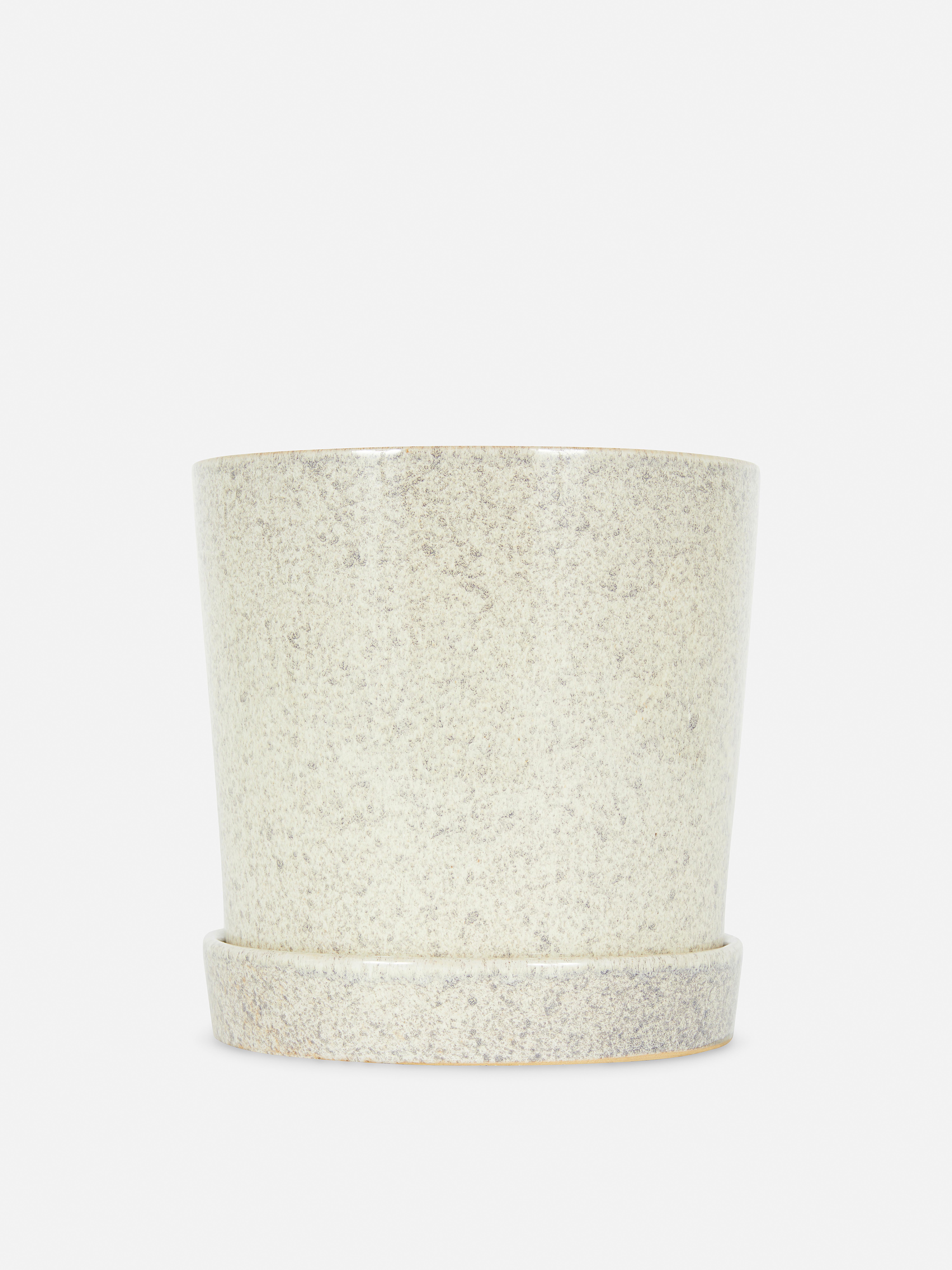 Speckled Plant Pot with Base
