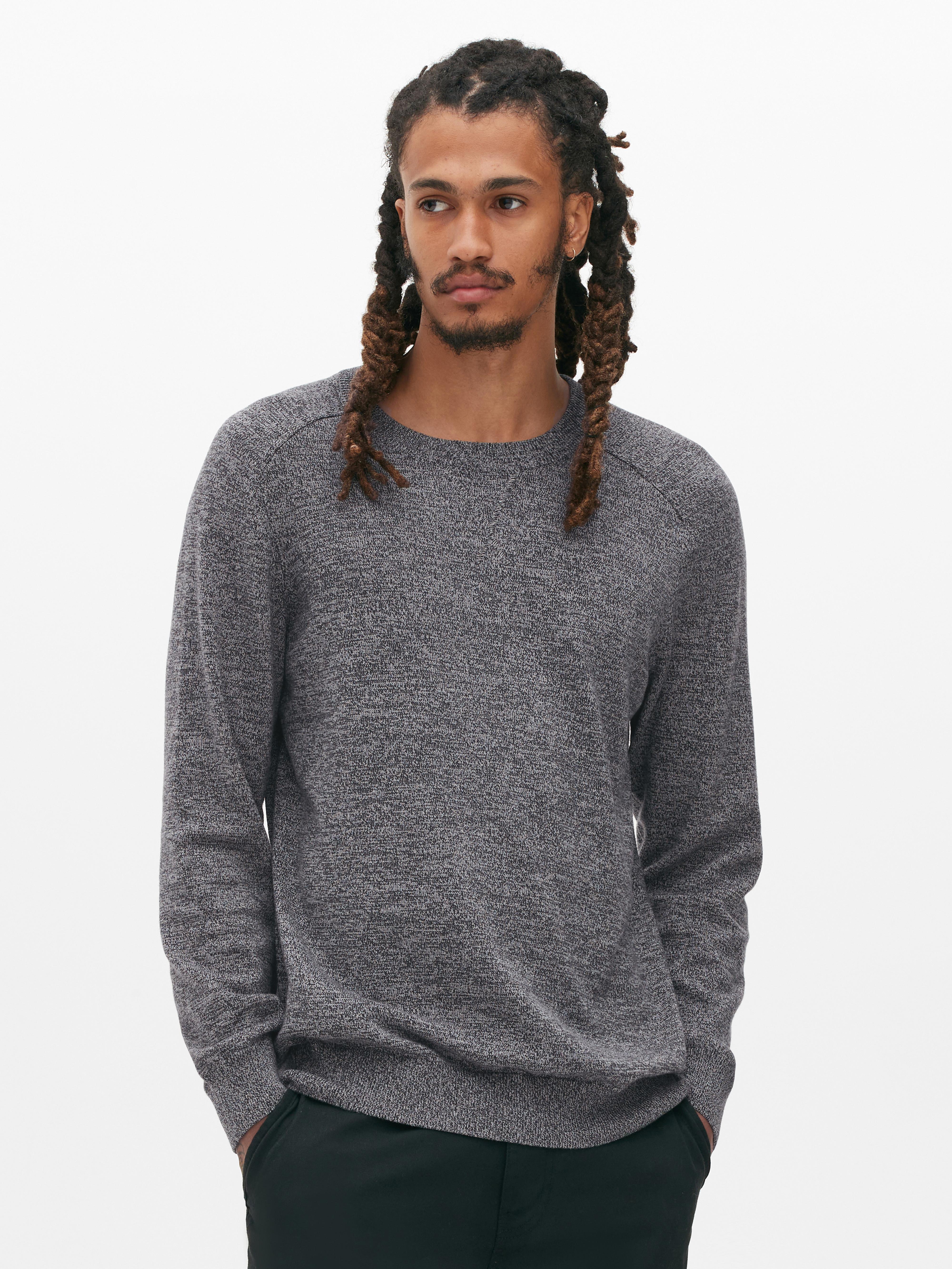 crew neck fine knit jumper