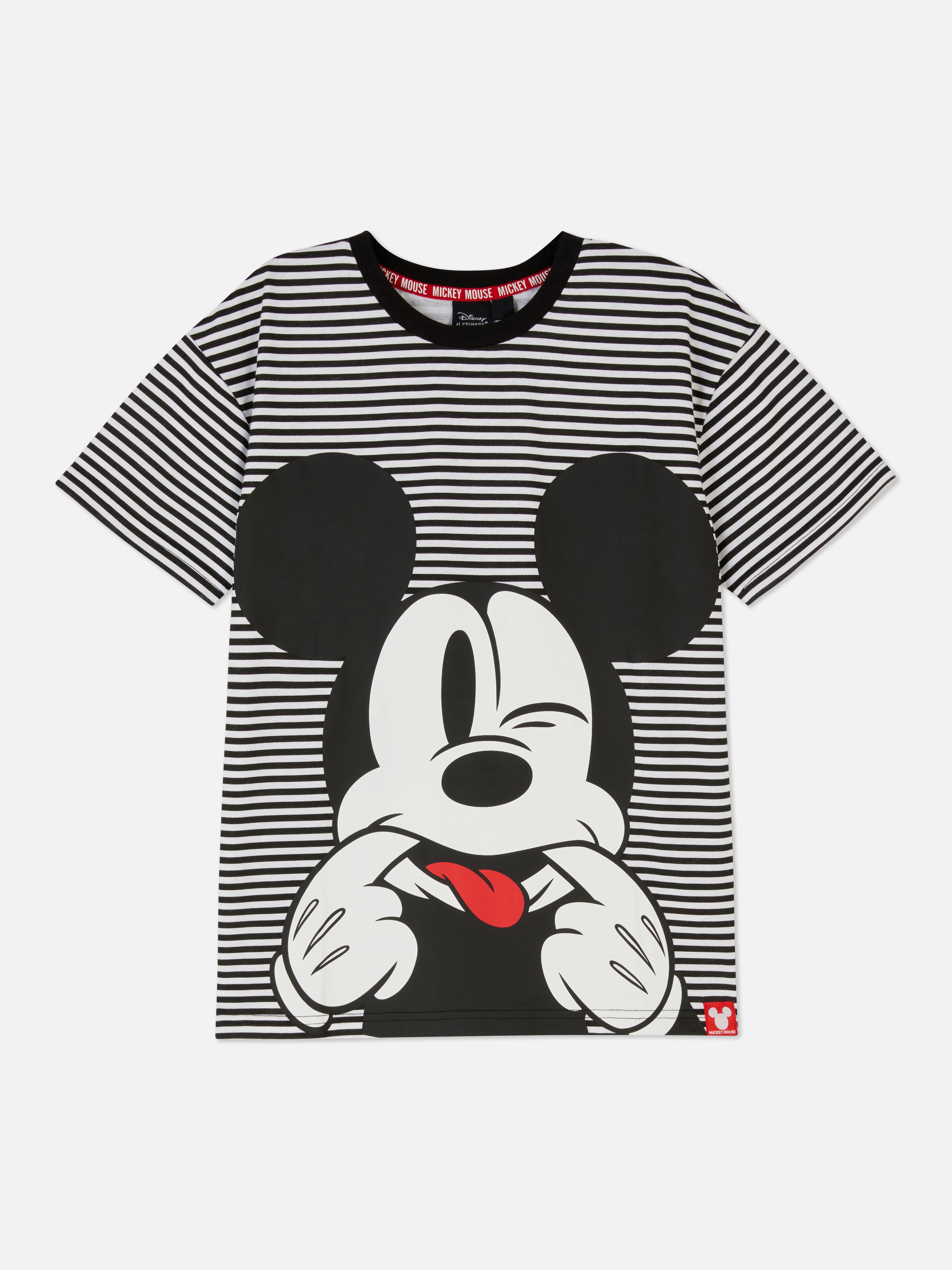 Disney's Mickey Mouse Stripy T-shirt White