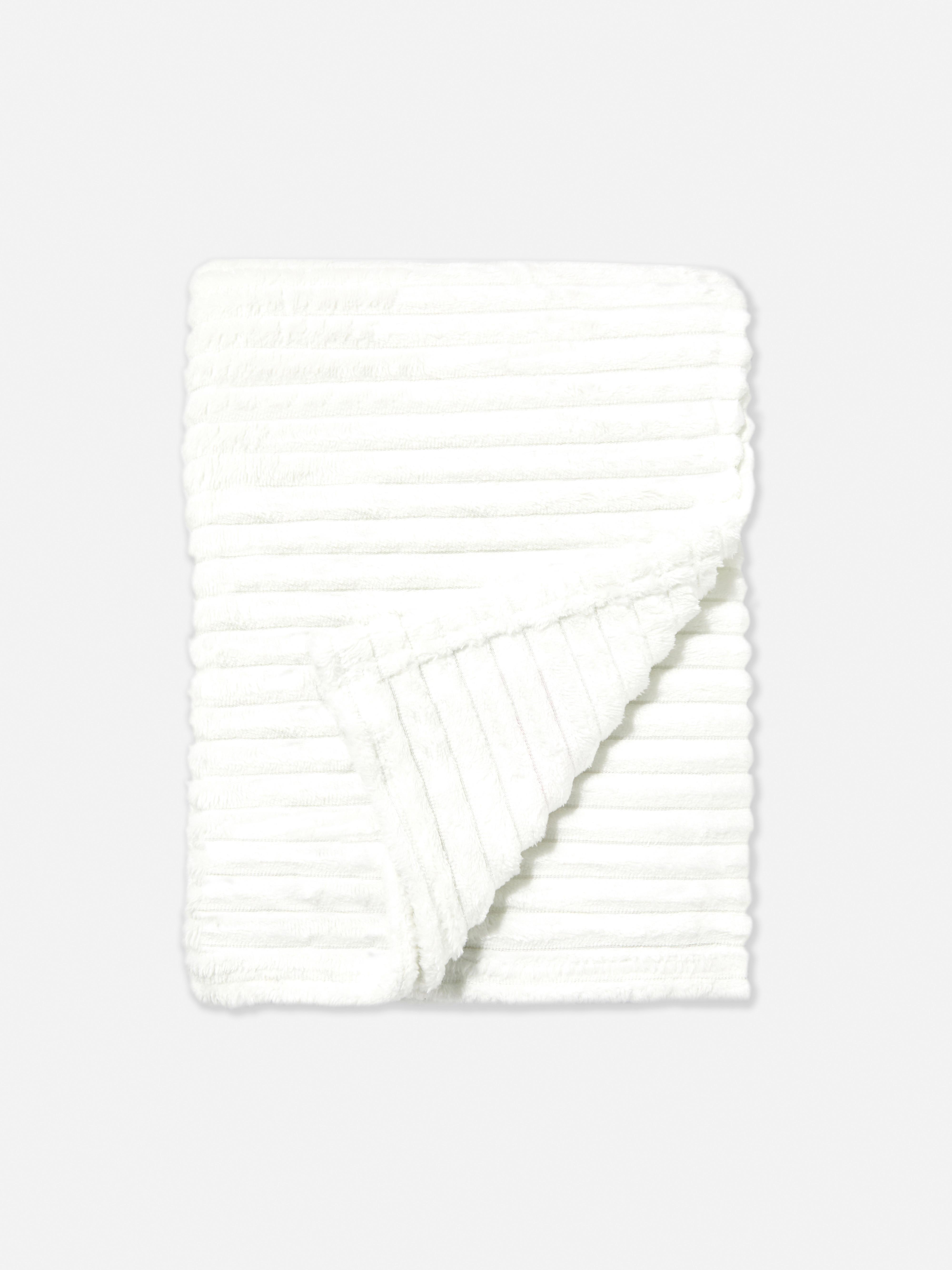 Ribbed Textured Throw