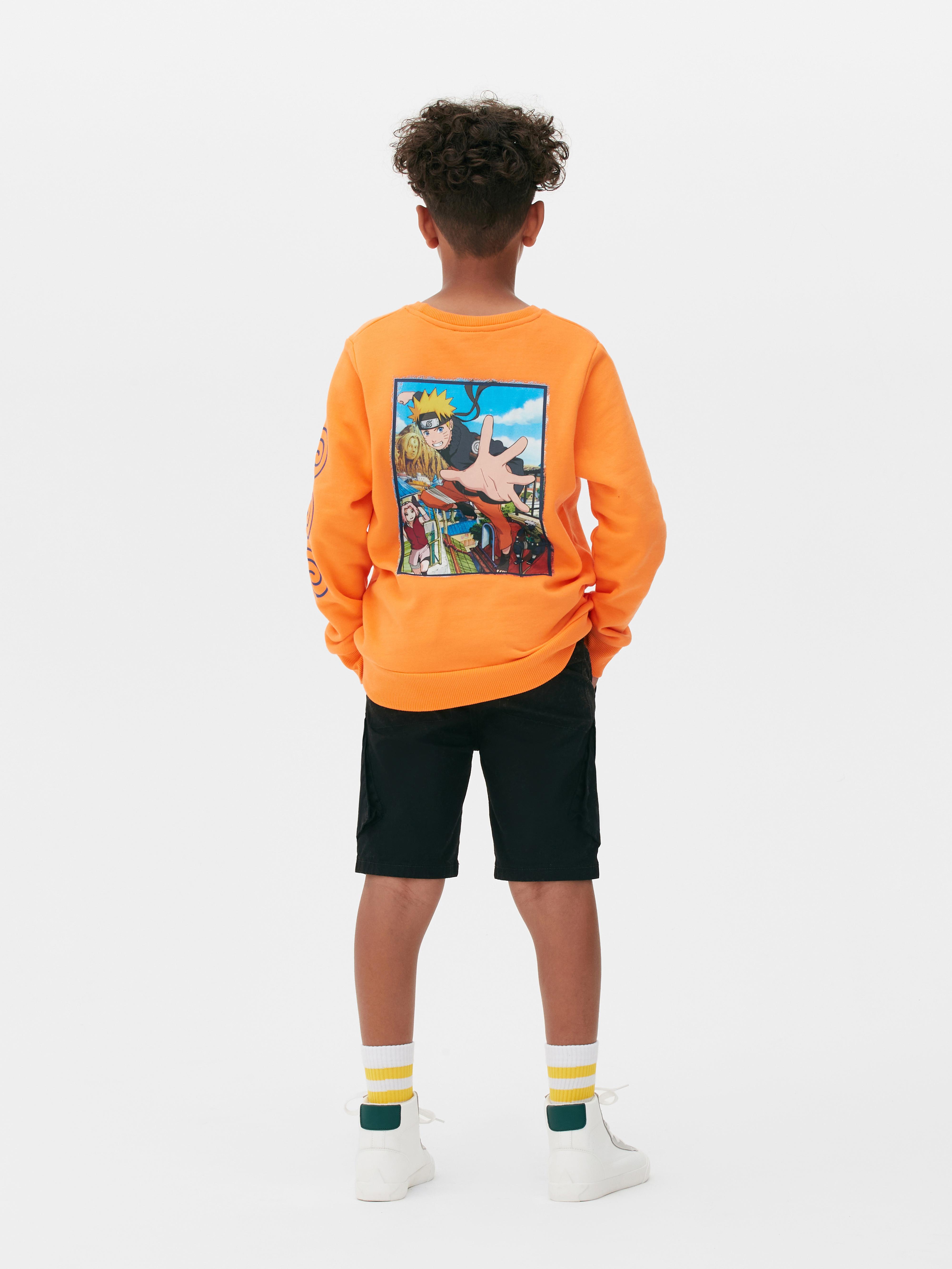 Naruto Print Long Sleeve Jumper