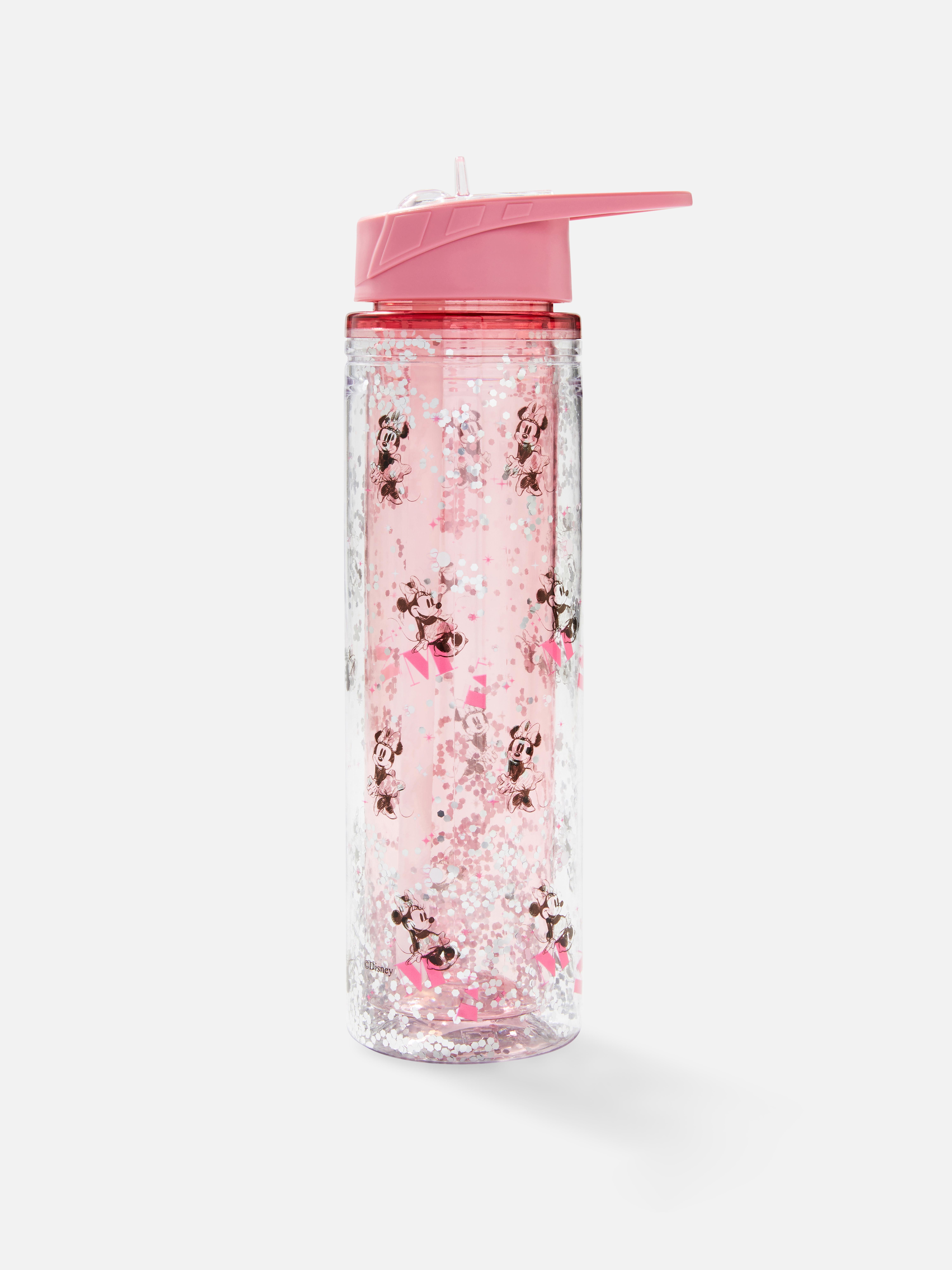 Disney S Minnie Mouse Glitter Water Bottle Primark