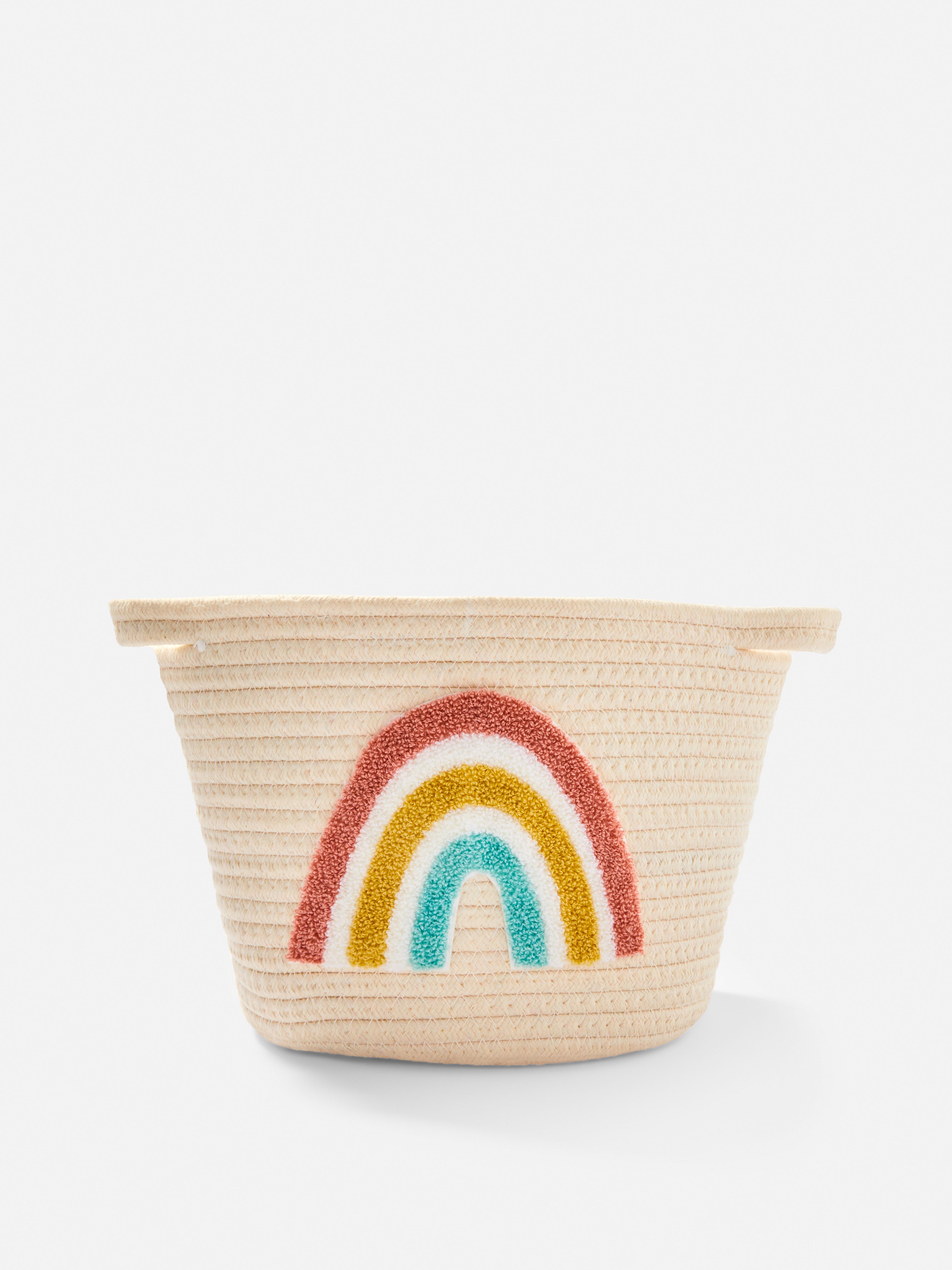 Woven Rainbow Storage Basket