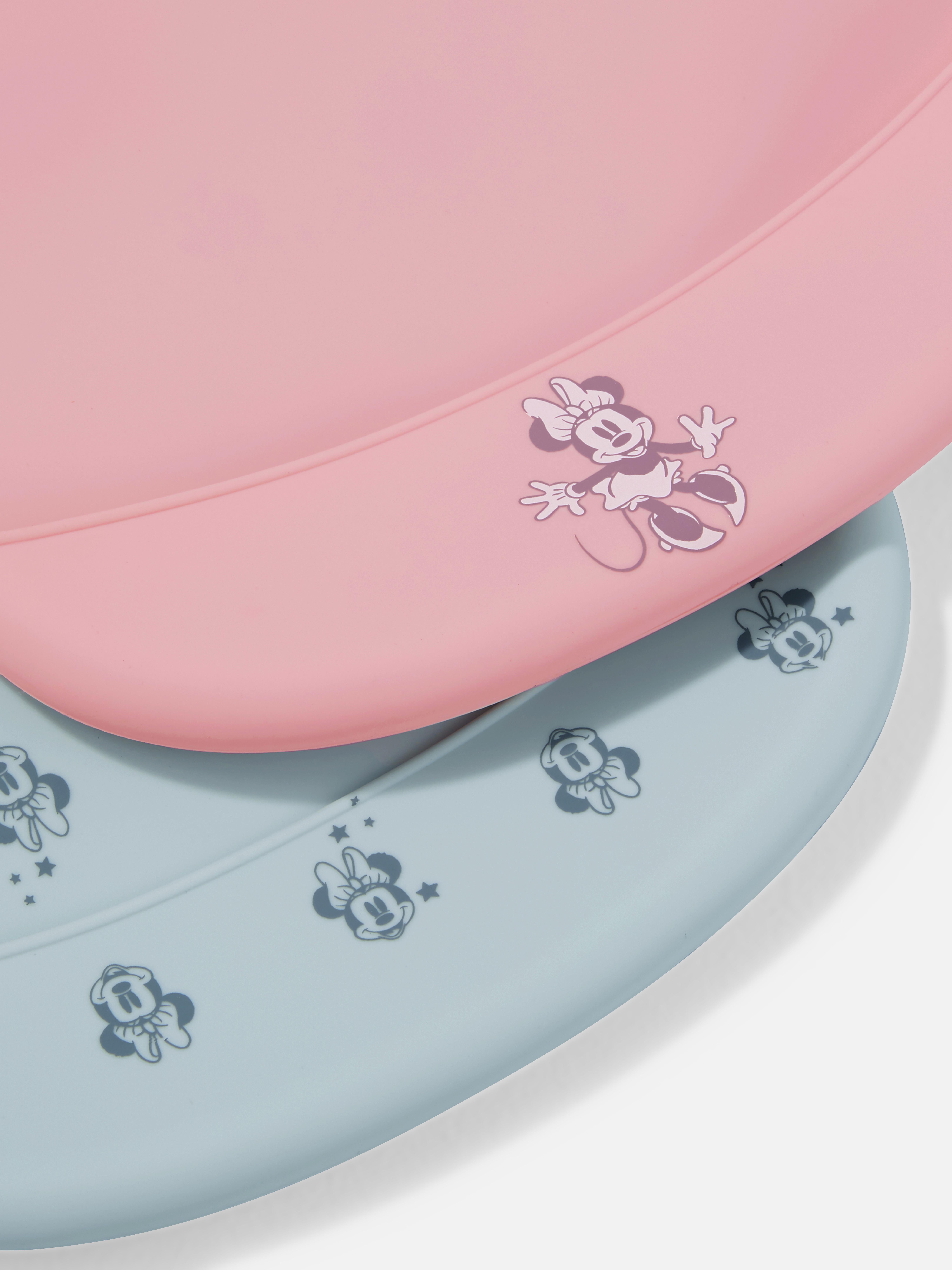 2pk Disney's Minnie Mouse Silicone Bibs