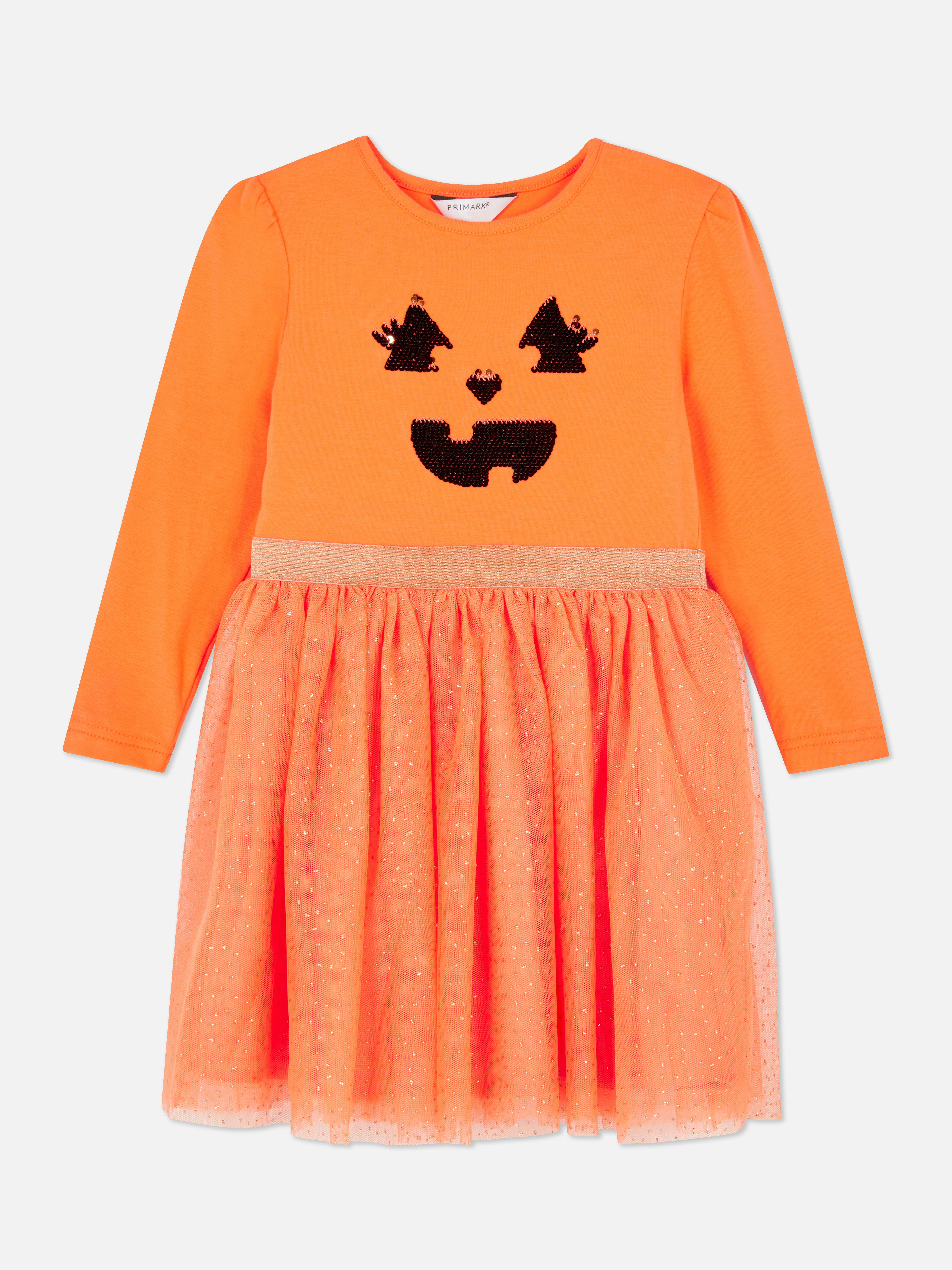 Pumpkin Glitter Tutu Dress