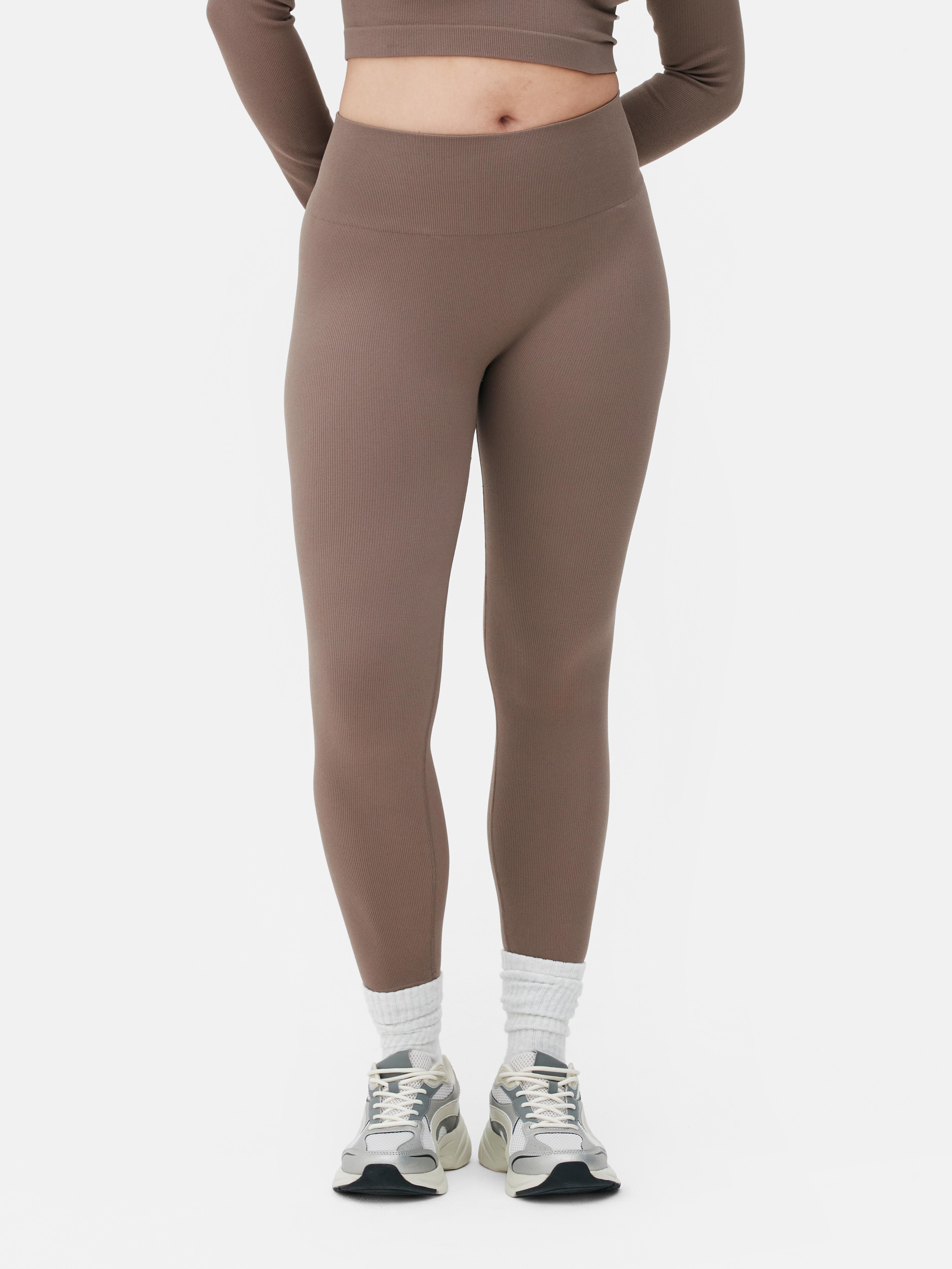 Brown on sale leggings primark