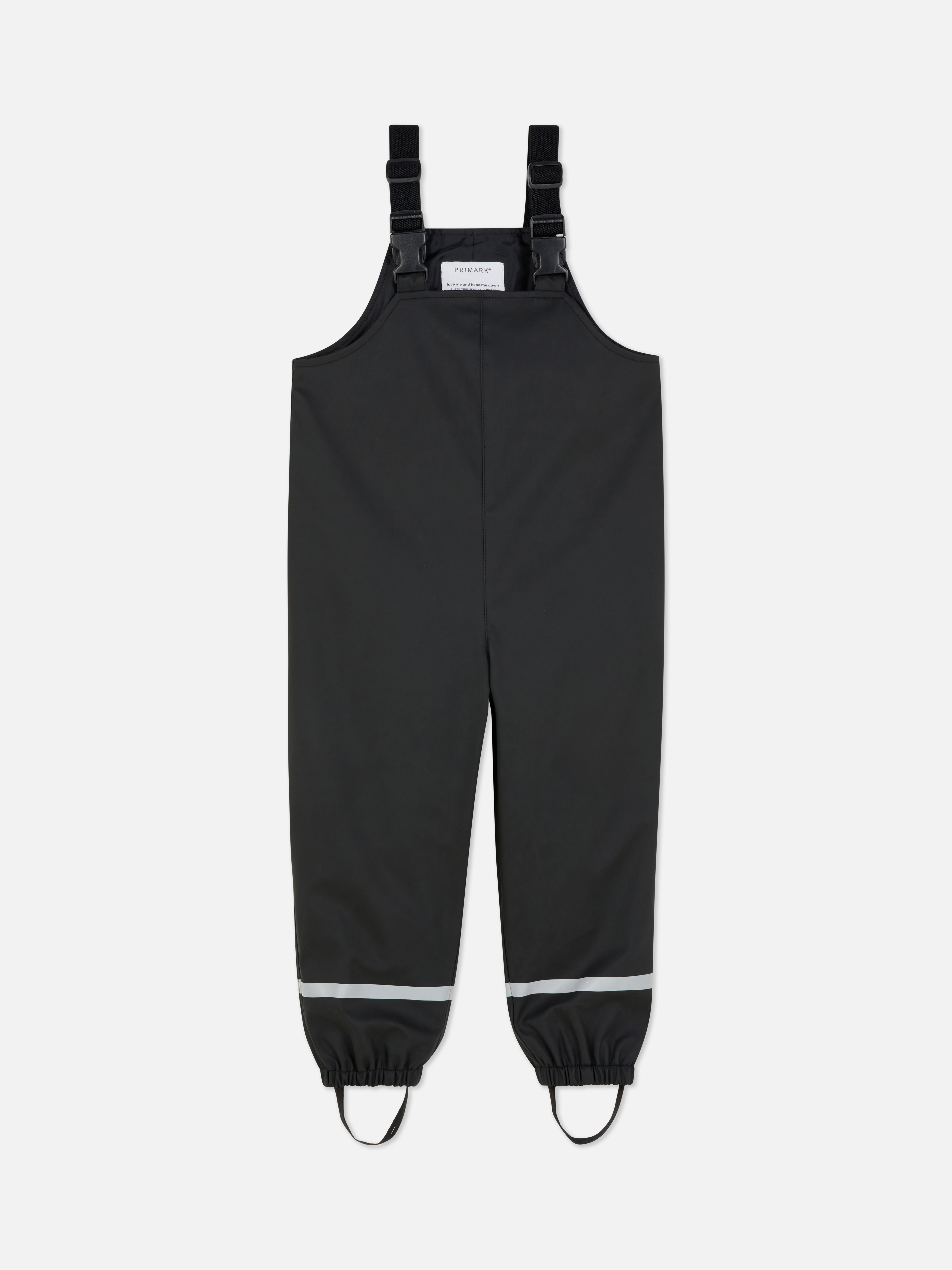 Reflective Rain Trousers With Braces