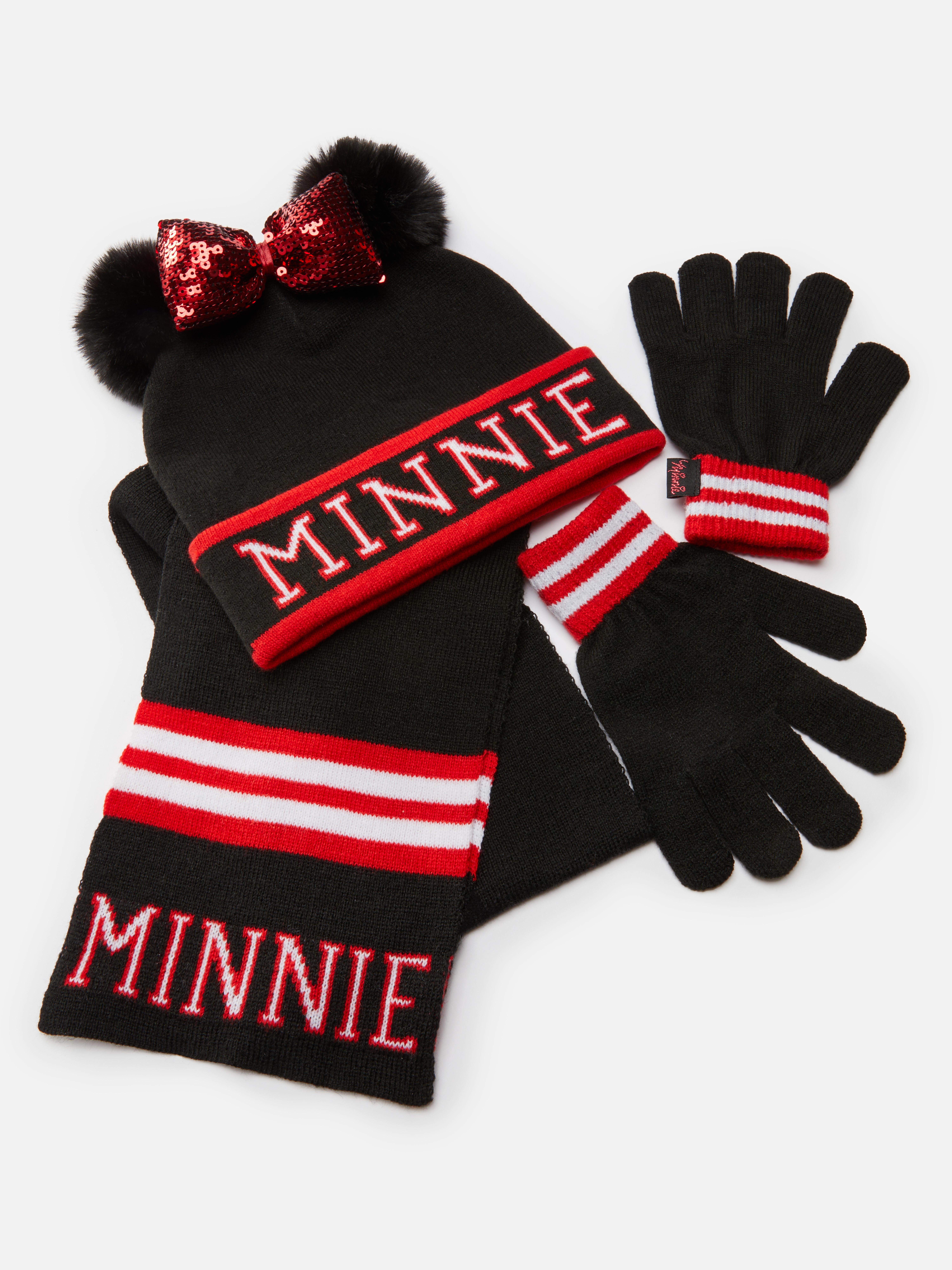 red hat gloves and scarf set