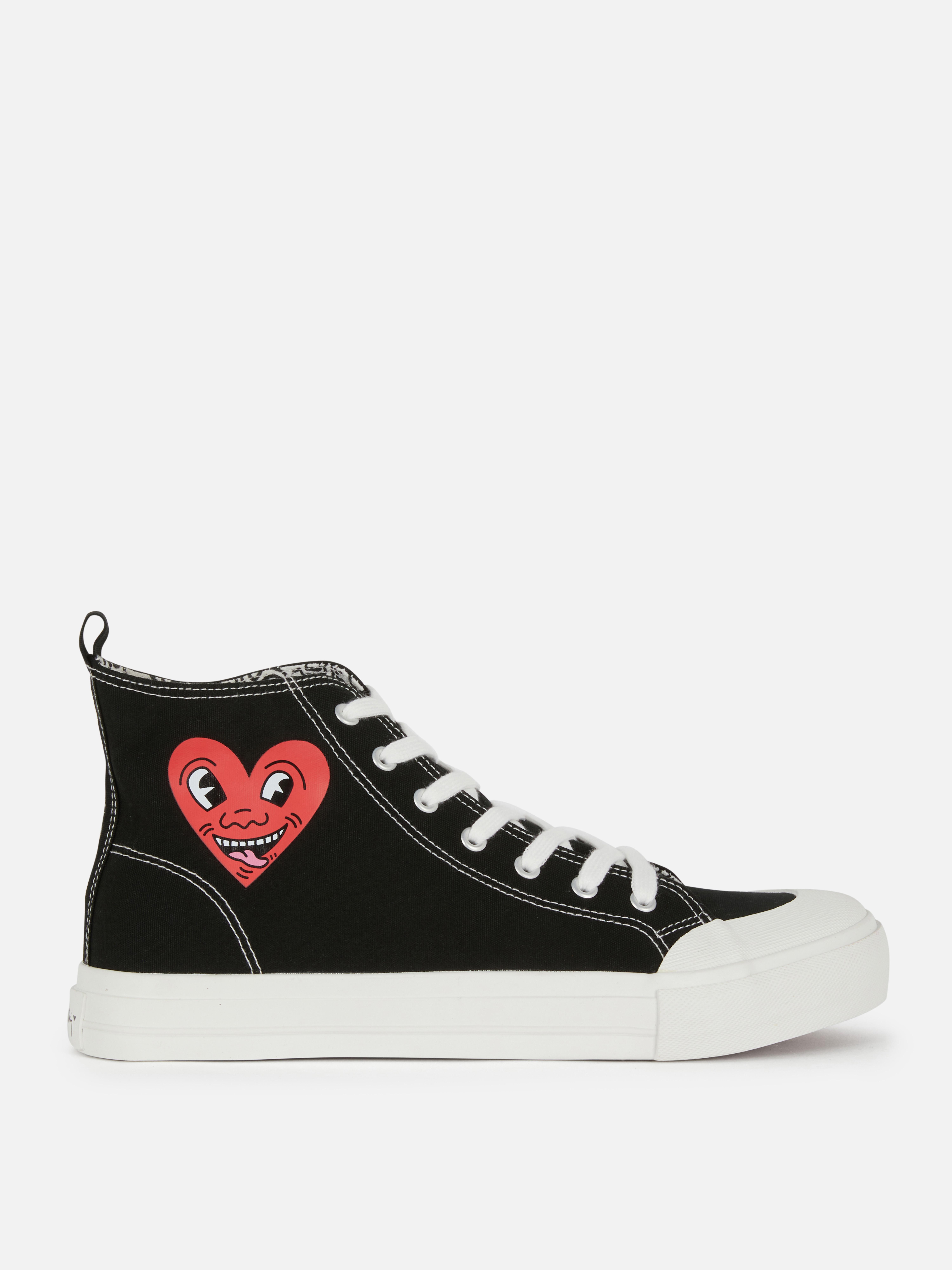 Keith Haring High-Top Trainers Black