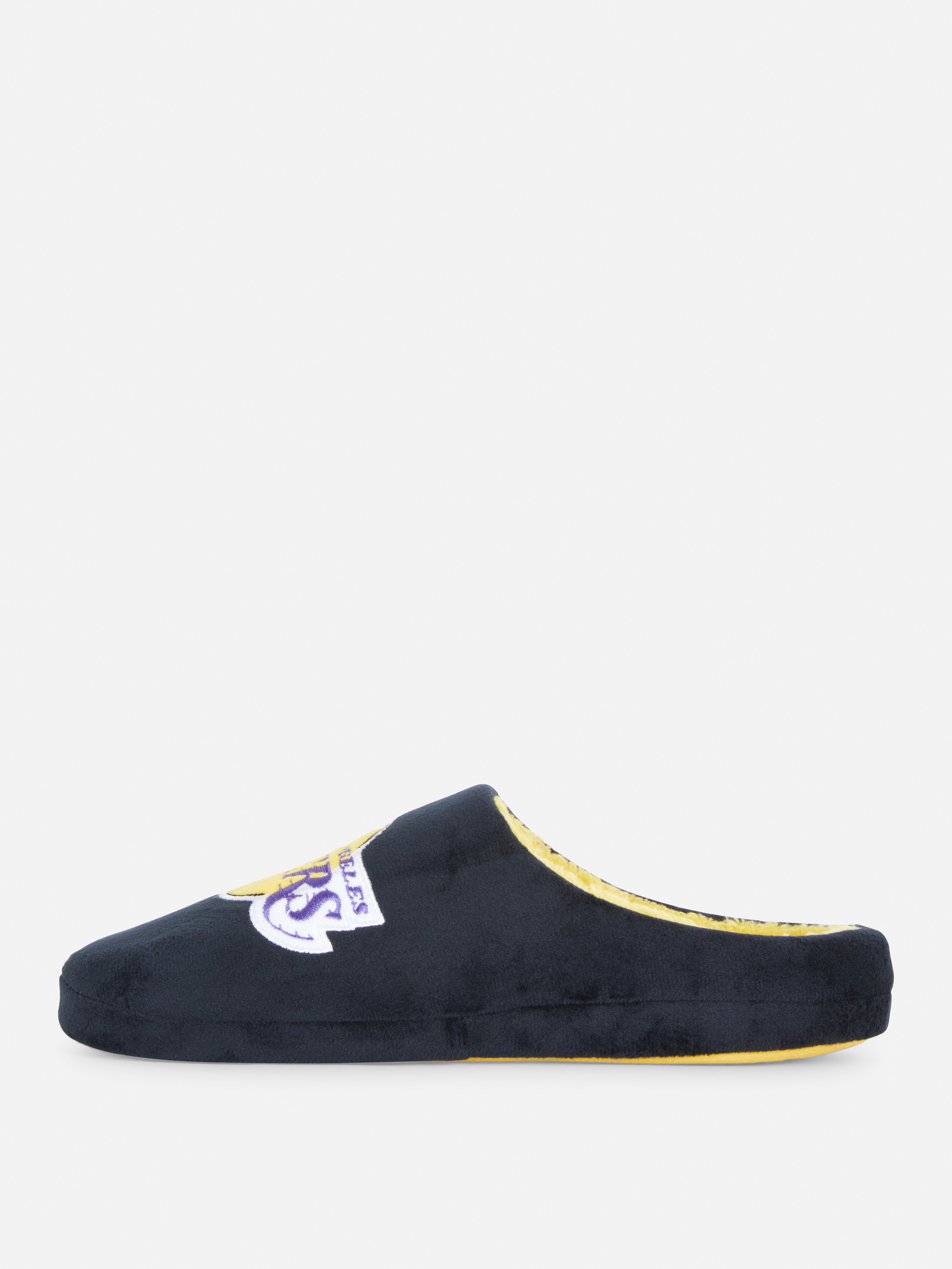 Men's Black NBA LA Lakers Slippers | Primark