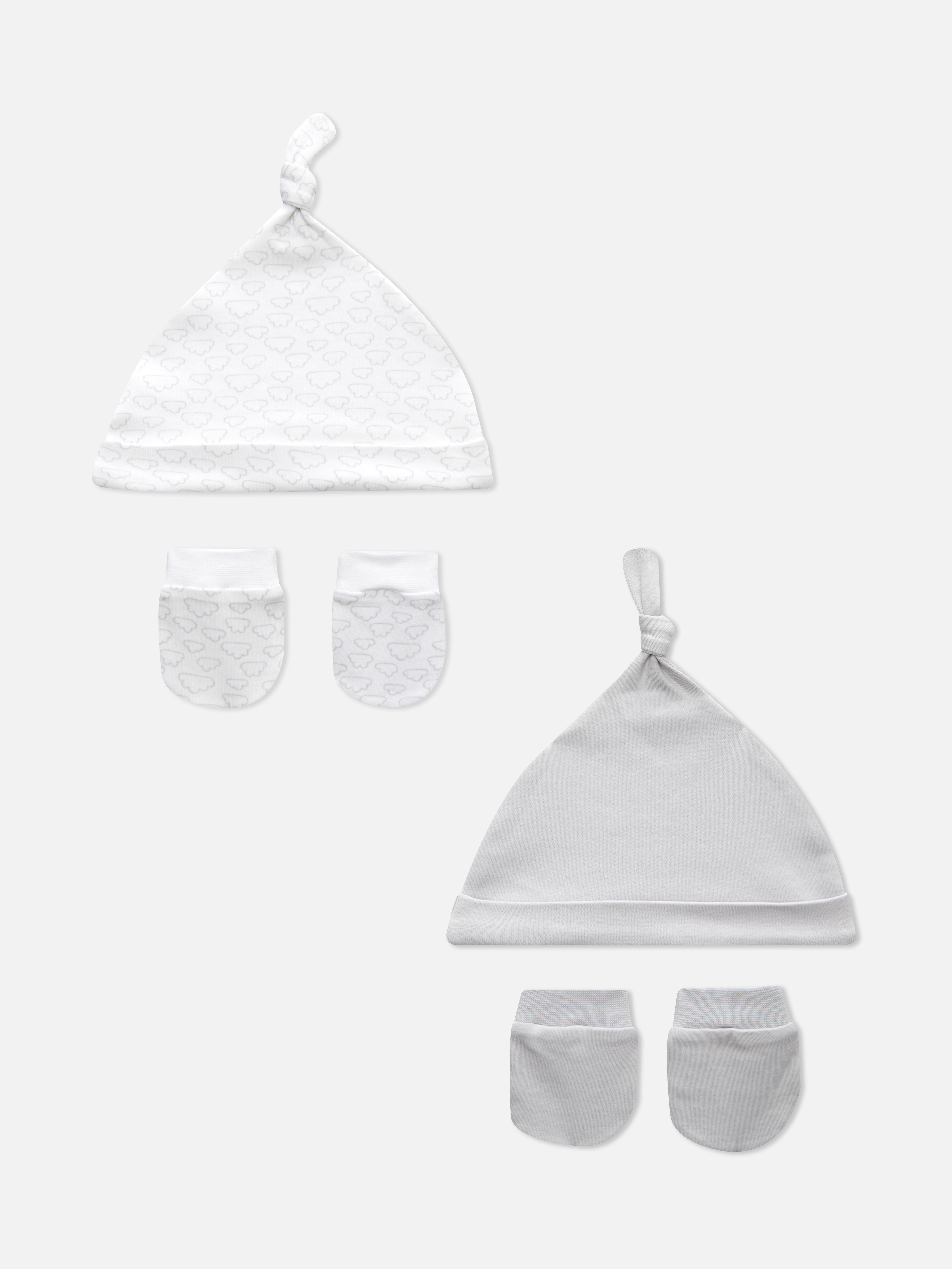 Newborn Baby Hats & Mittens Crochet, Knitted, Bobble & Beanie Hats