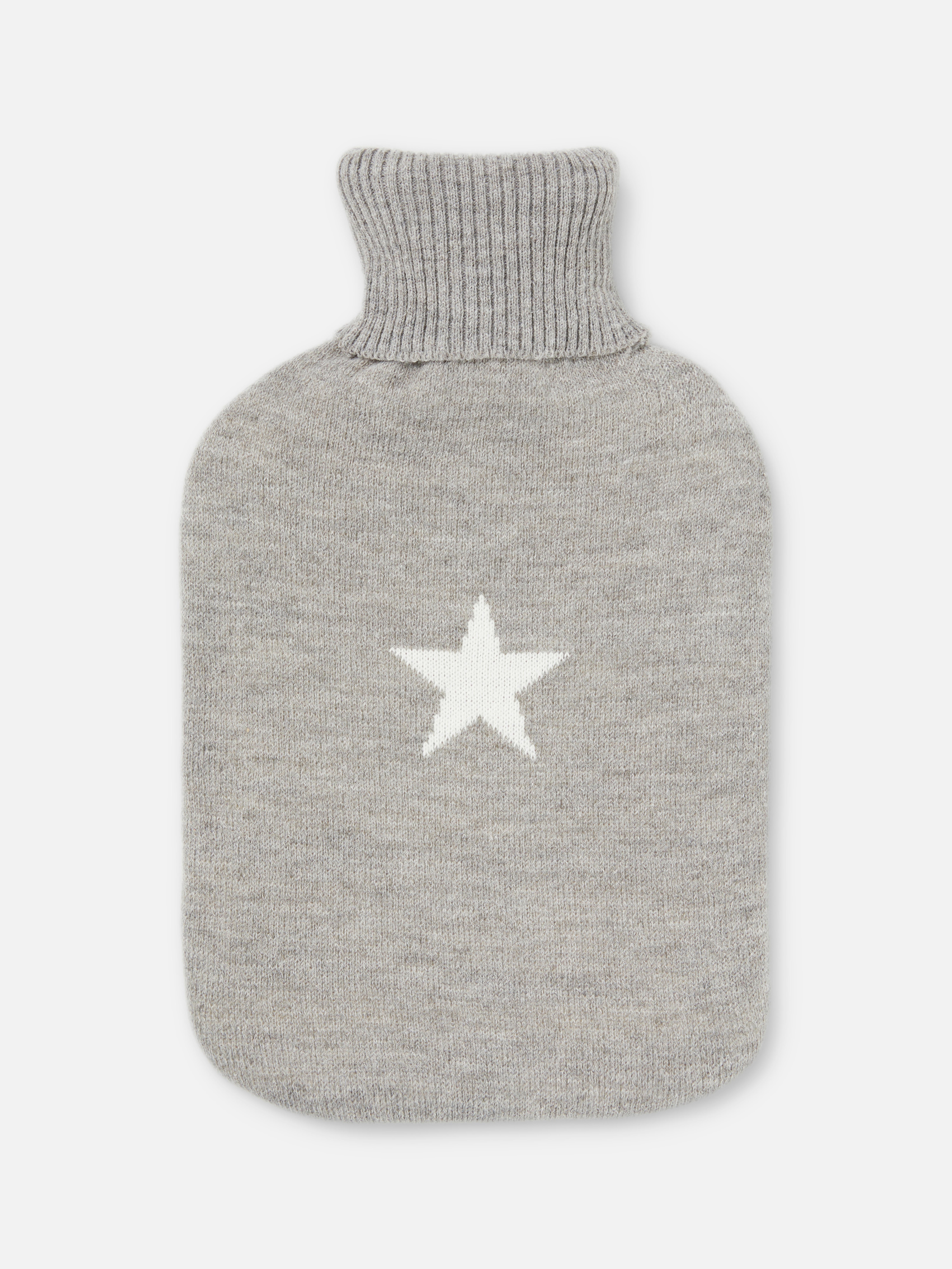 Star Knitted Hot Water Bottle
