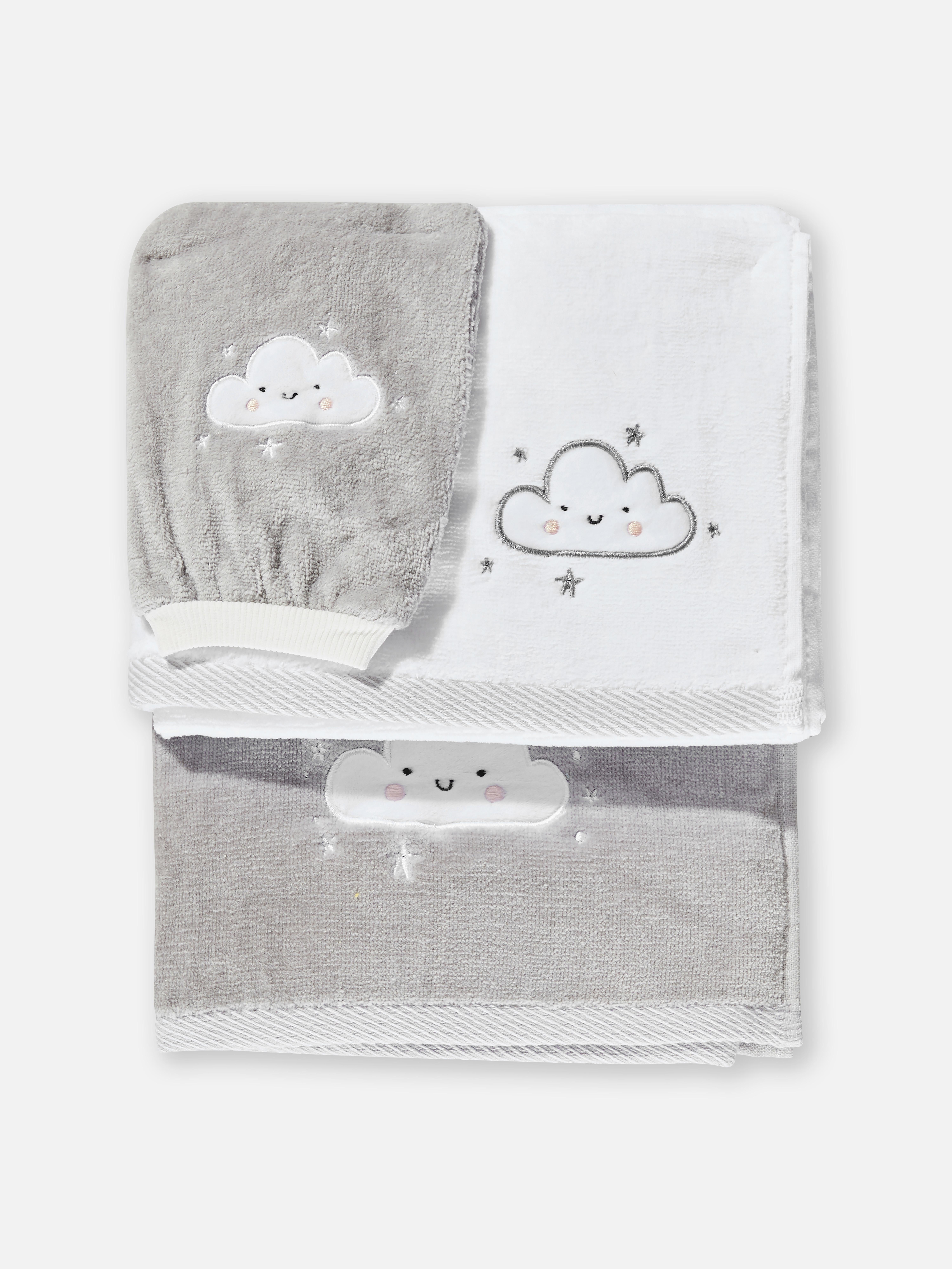 Primark Cares Baby Lovey Security Blanket Soft White Cloud Stars San