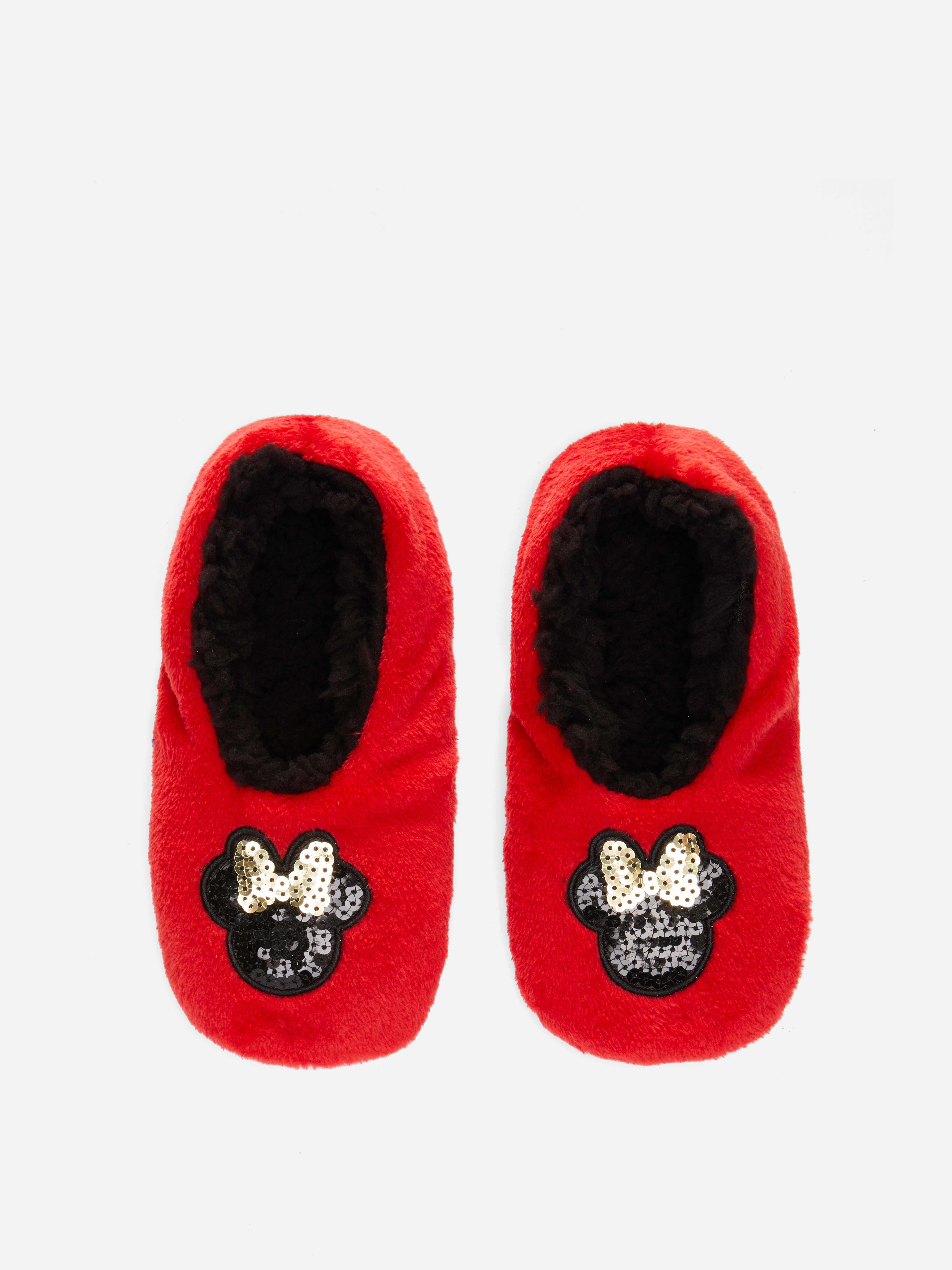 Disney's Minnie Mouse Sequin Slipper Socks