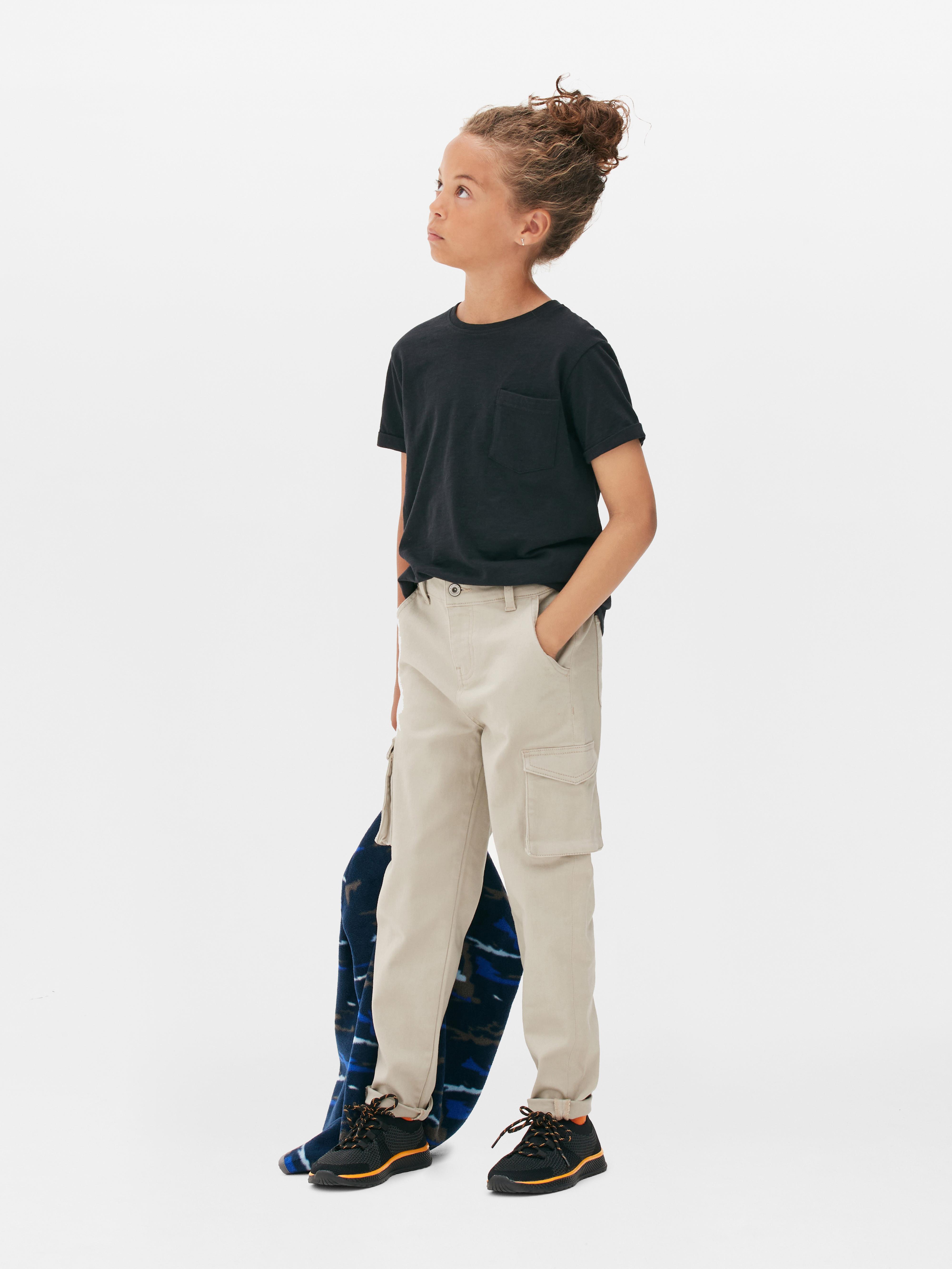 Elasticated Cuff Cargo Bottom Trousers Primark