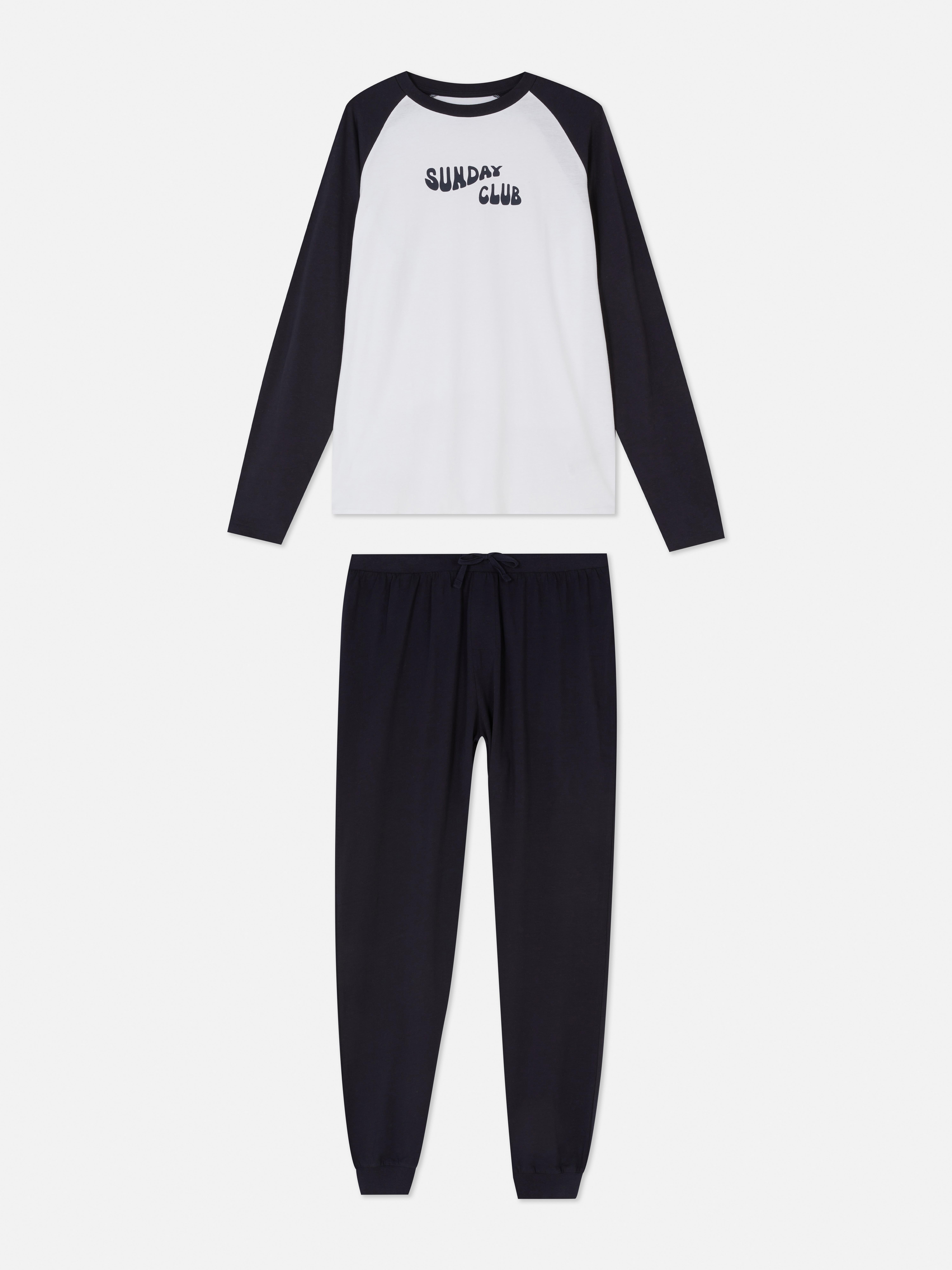 Long-sleeved T-shirt and Trousers Pyjama Set