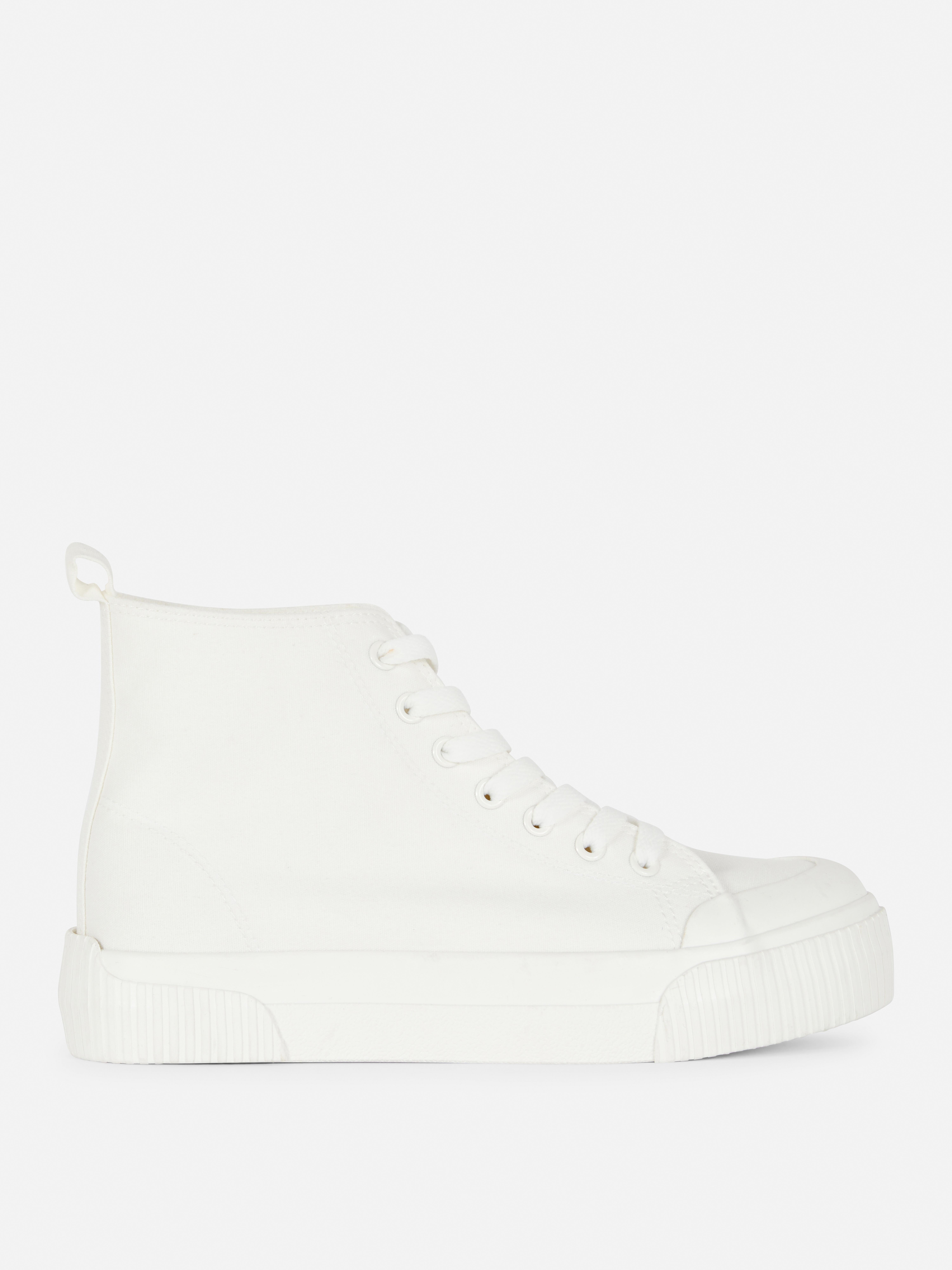 Ridged High Top Trainers