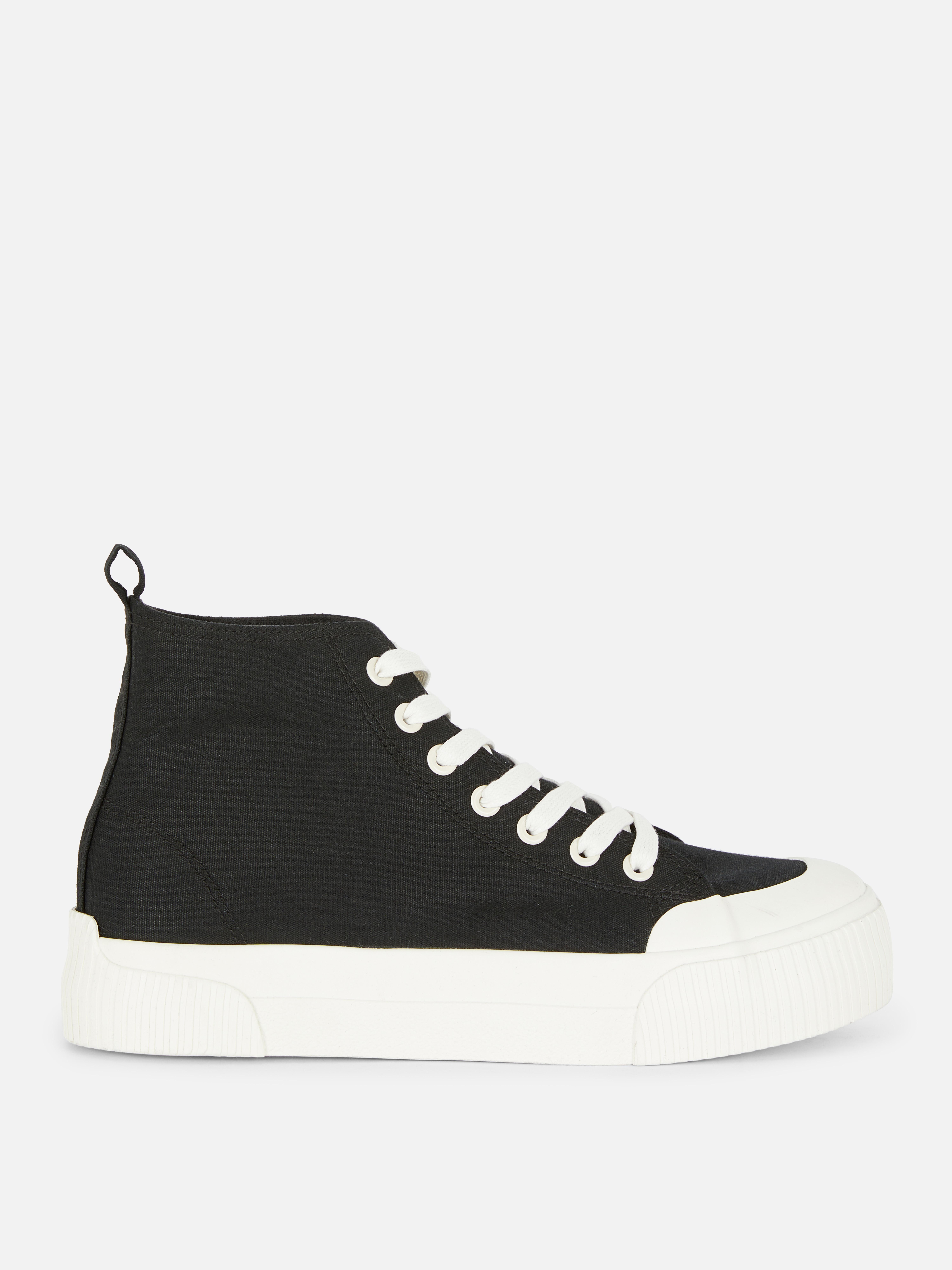 Ridged High Top Trainers